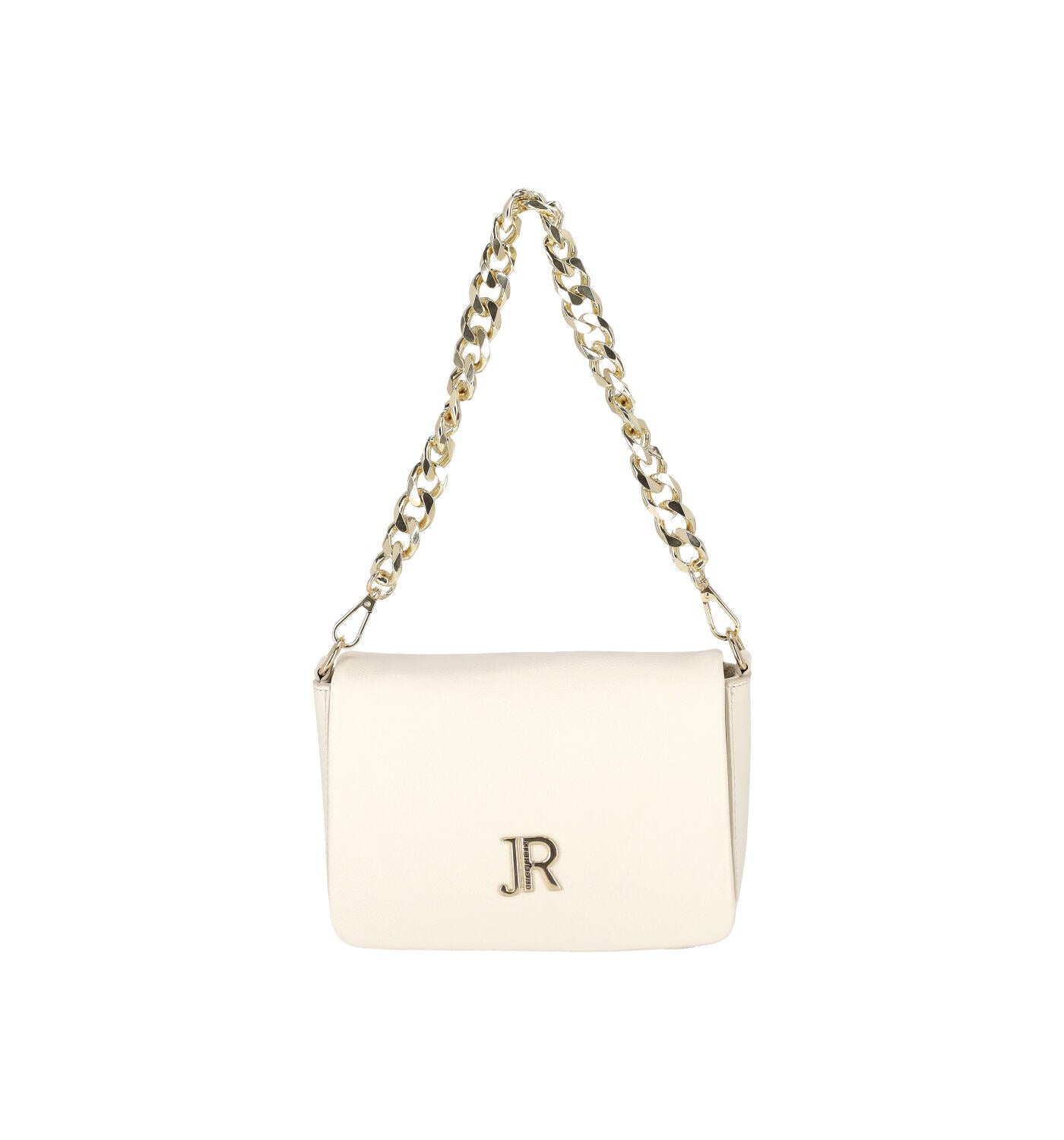 Borsa con patta e catena oro , tacolla lunga in tessuto .