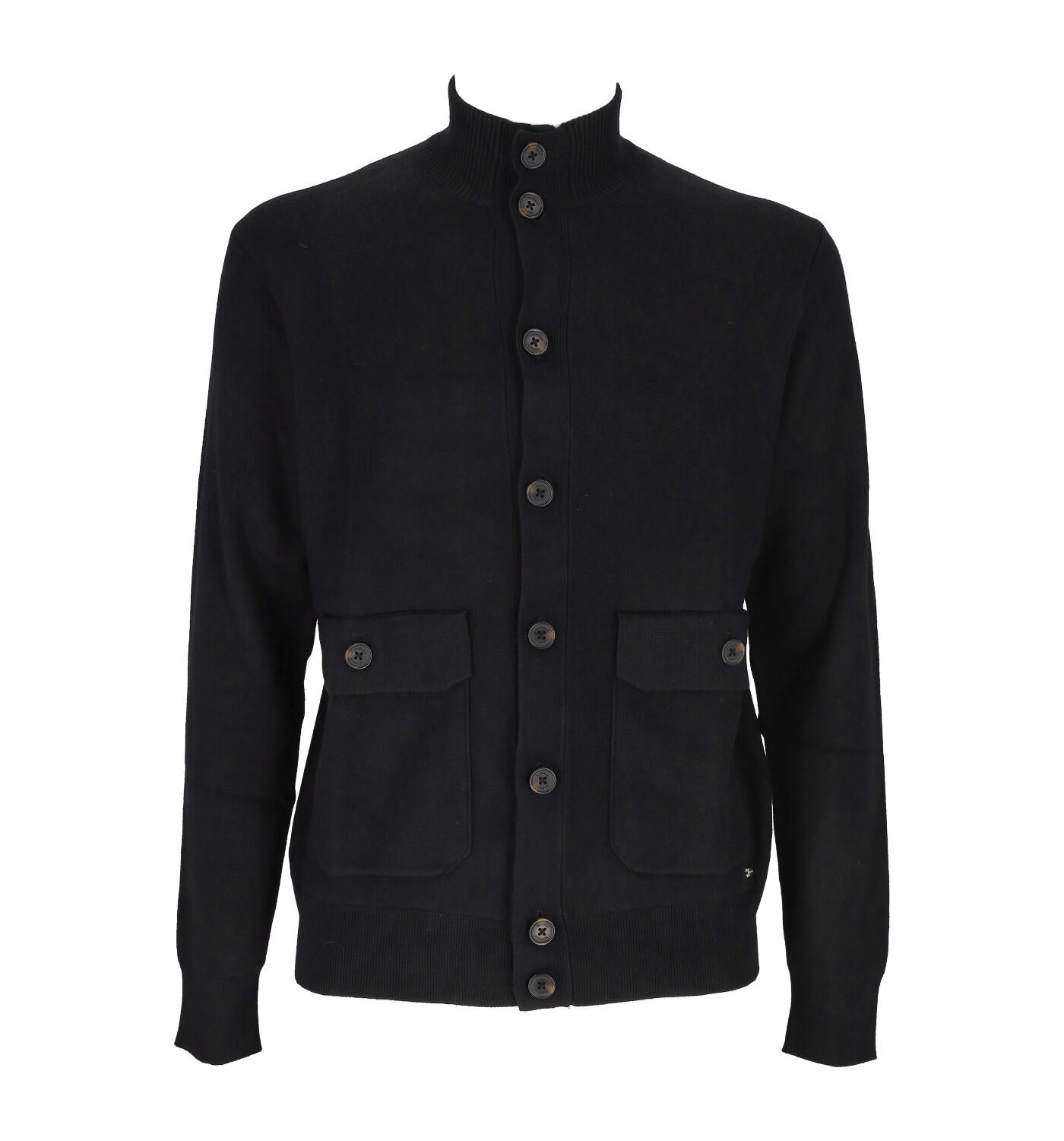 Cardigan collo alto con bottoni