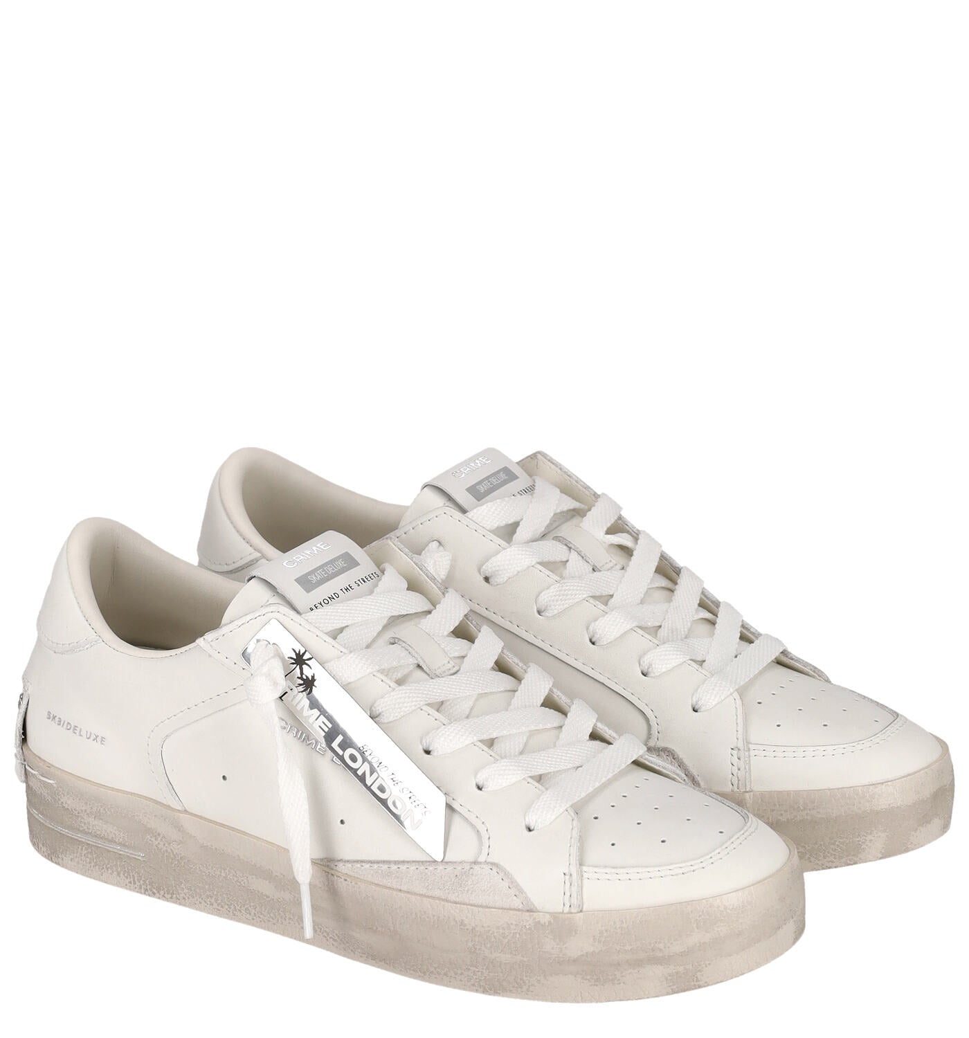 Sneakers con fondo in gomma