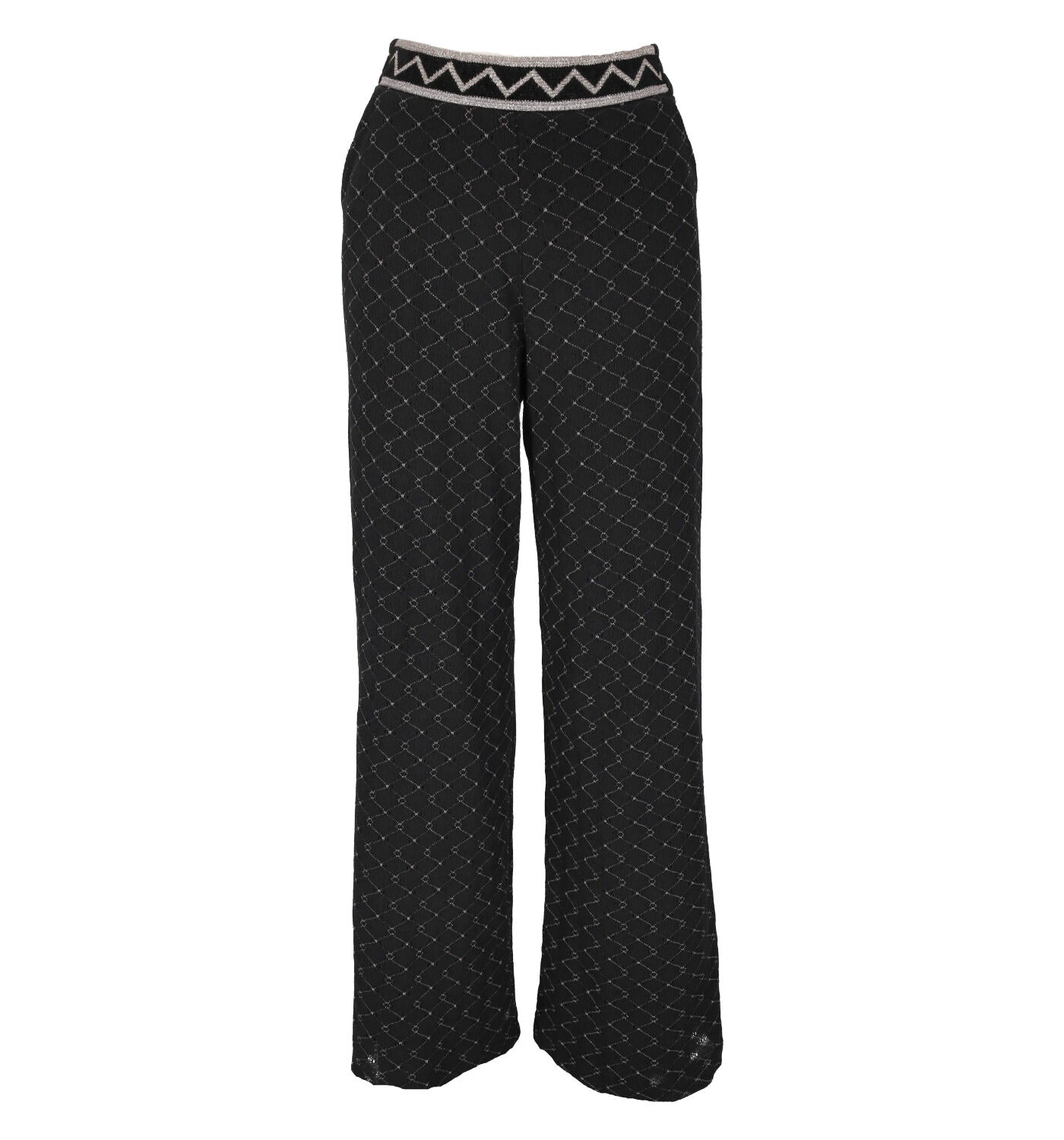 Pantalone palazzo in tesuto lurex