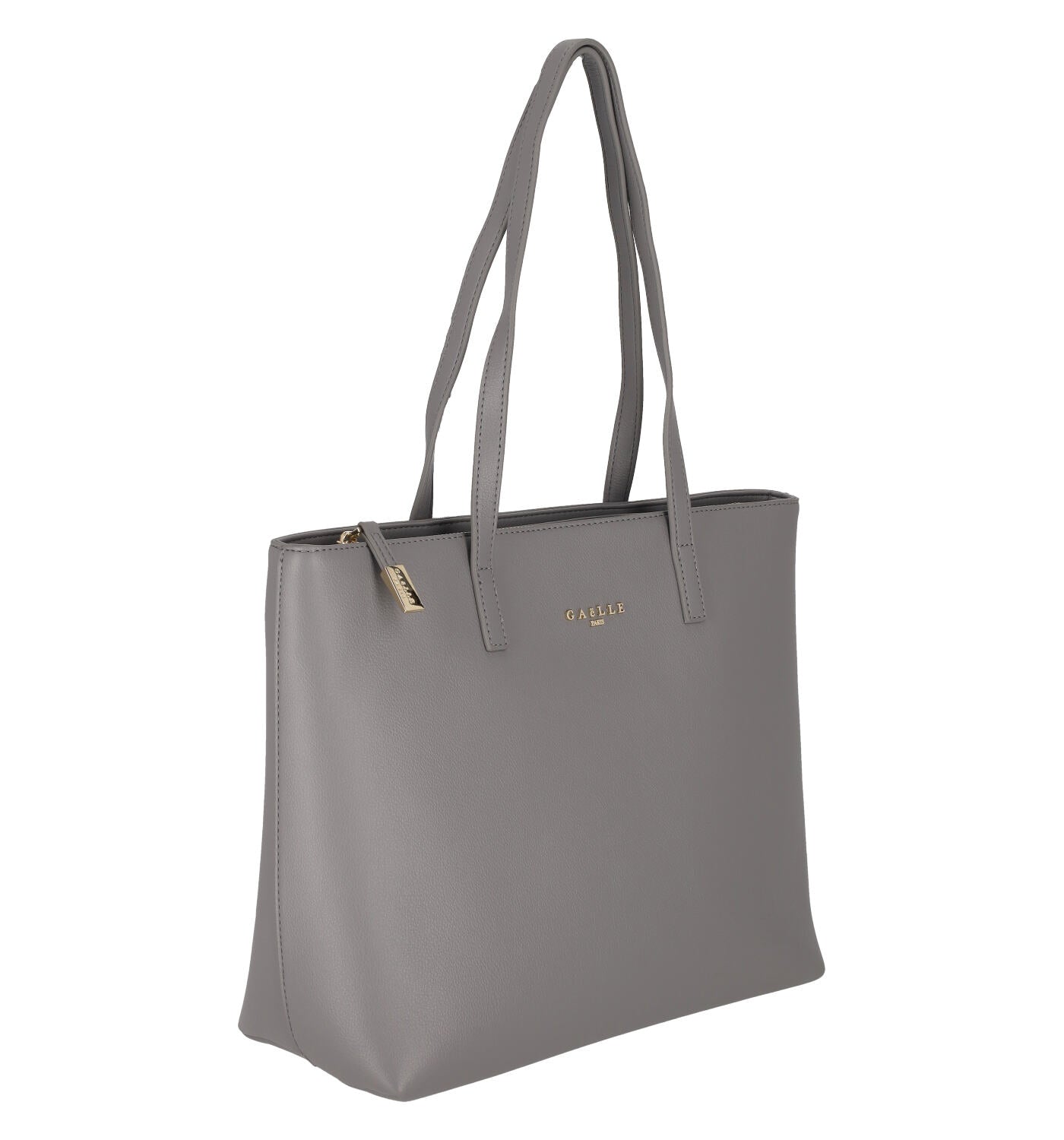 Borsa Shopping media con manici lunghi e chiusura zip