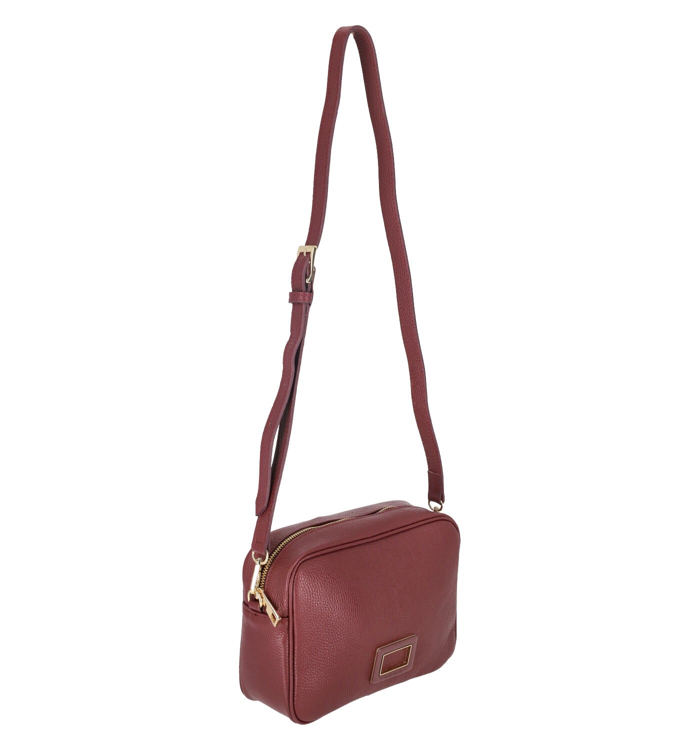 Borsa a tracolla con chiusura zip e tracolla regolabile
