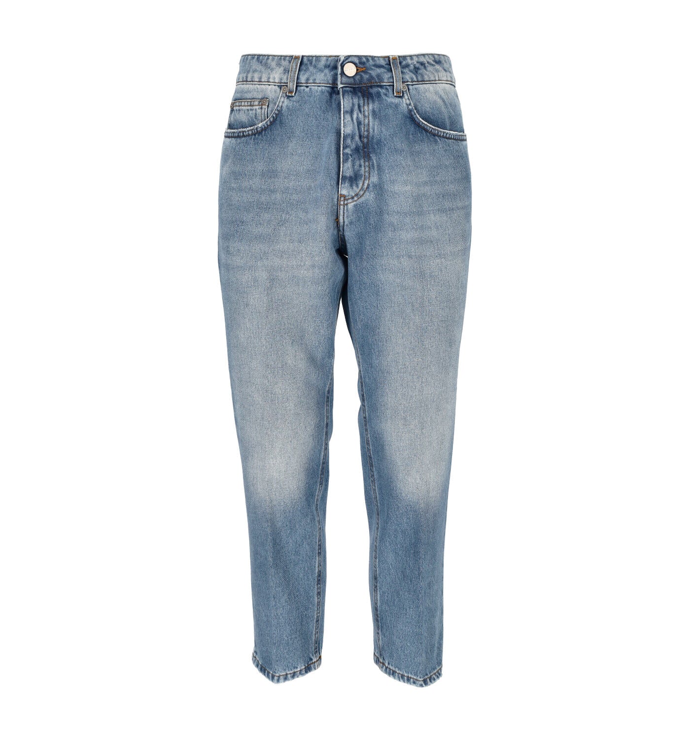 Jeans cinque tasche LEONARDO lavaggio medio