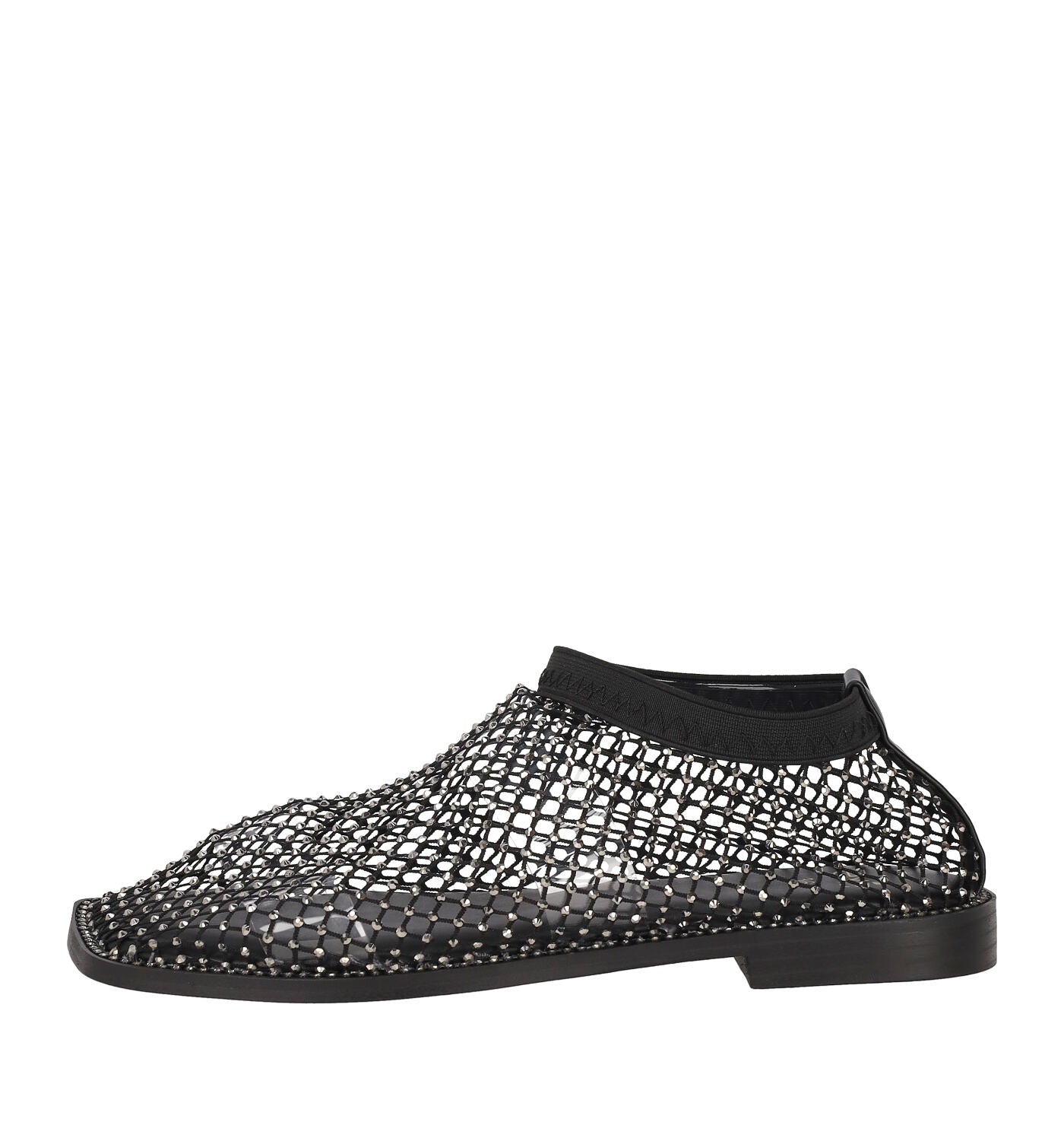 Sandalo in rete e strass