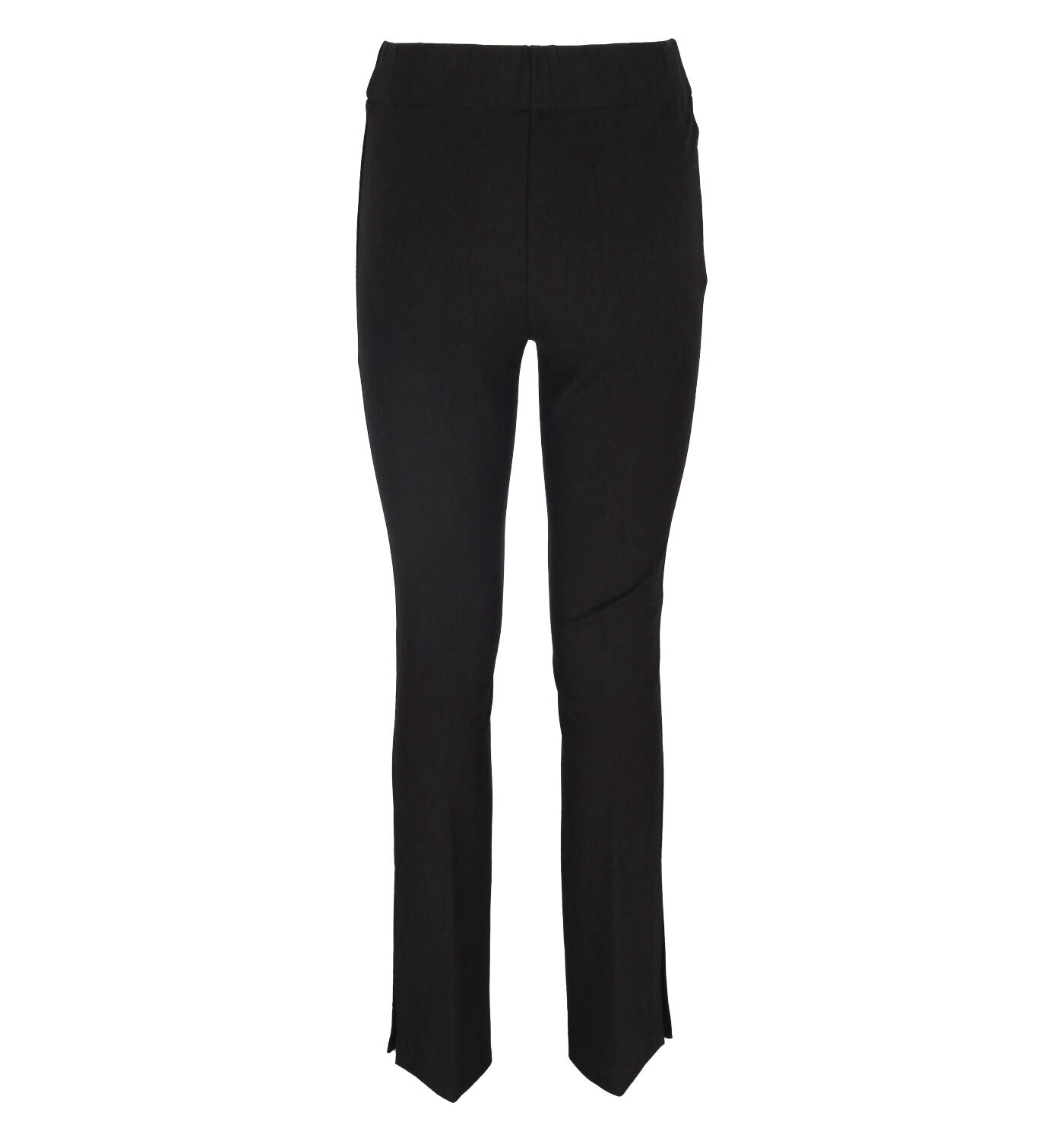 Pantalone a zampa con spacchetti laterali