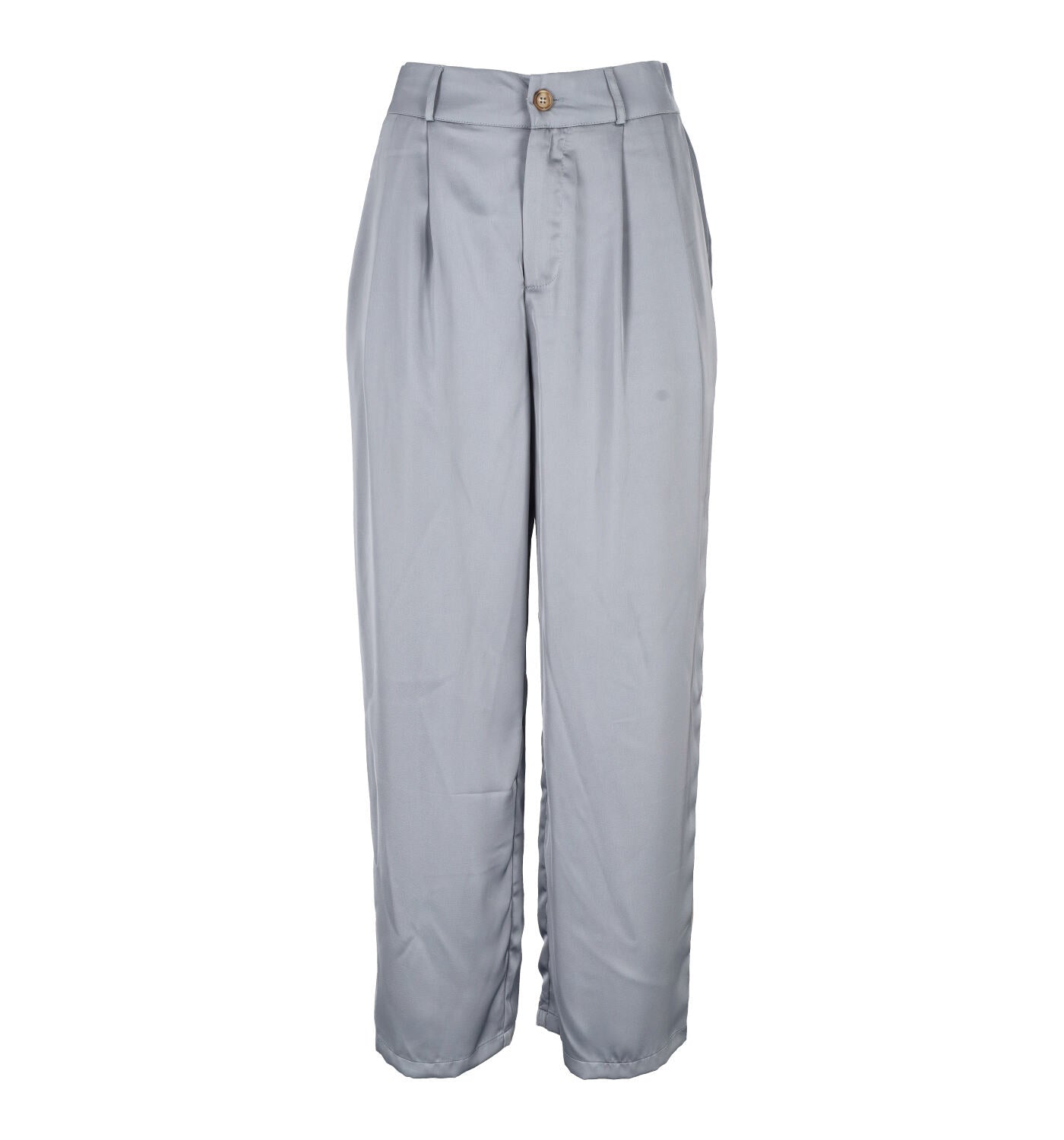 Pantalone palazzo in raso con penches