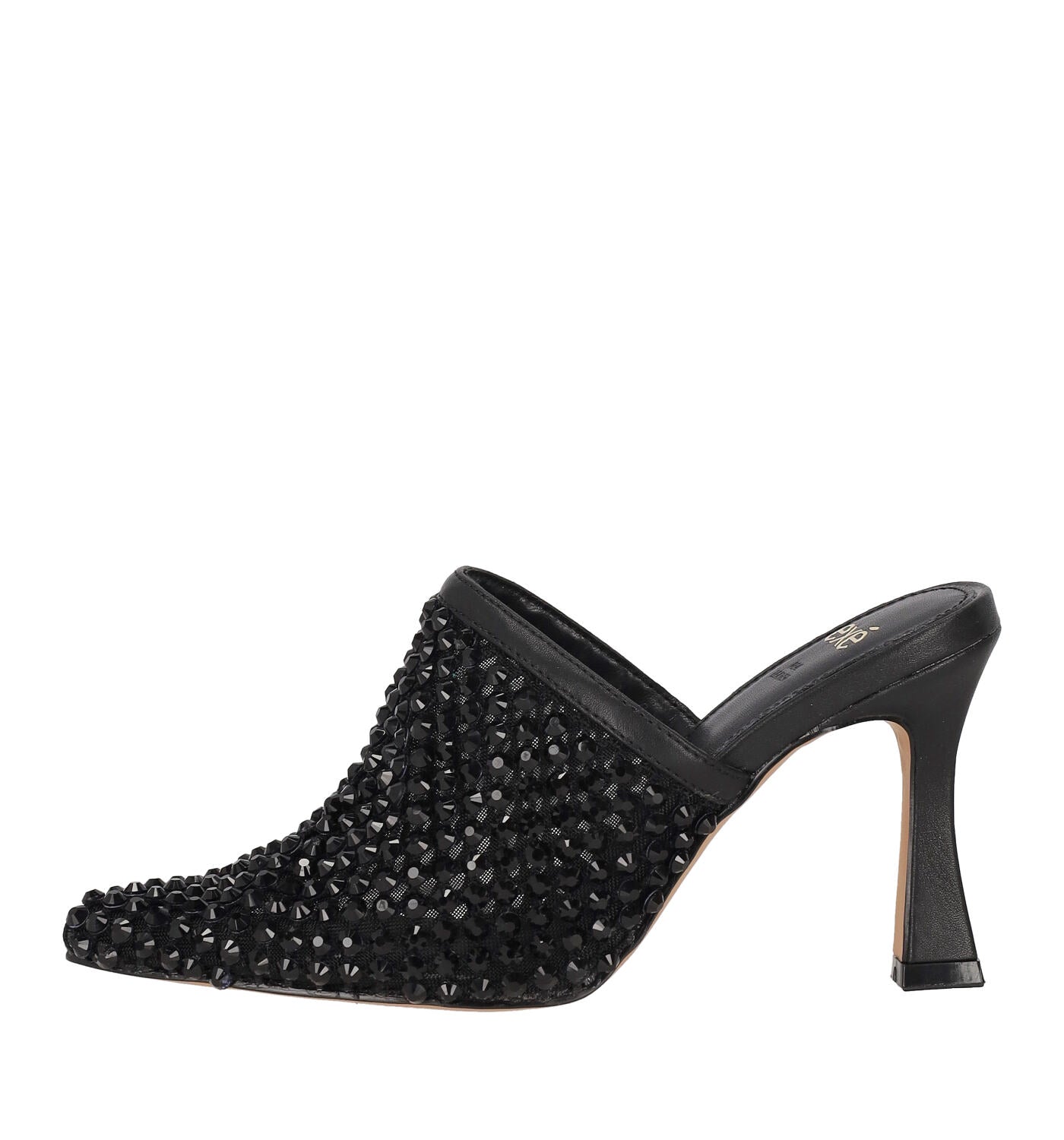 Sabot in rete e strass tacco alto 10 cm