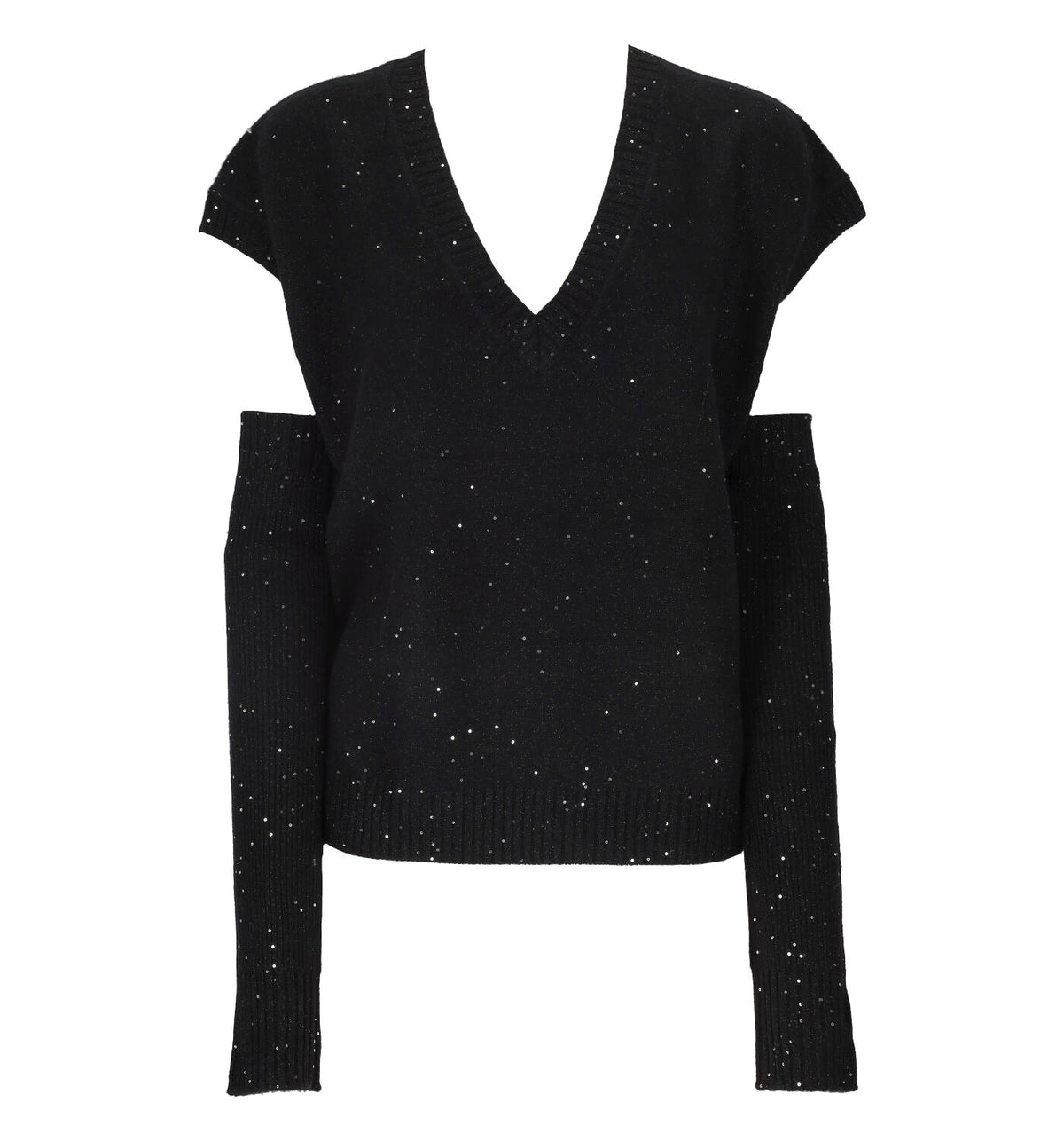 Gilet in maglia scollo a V