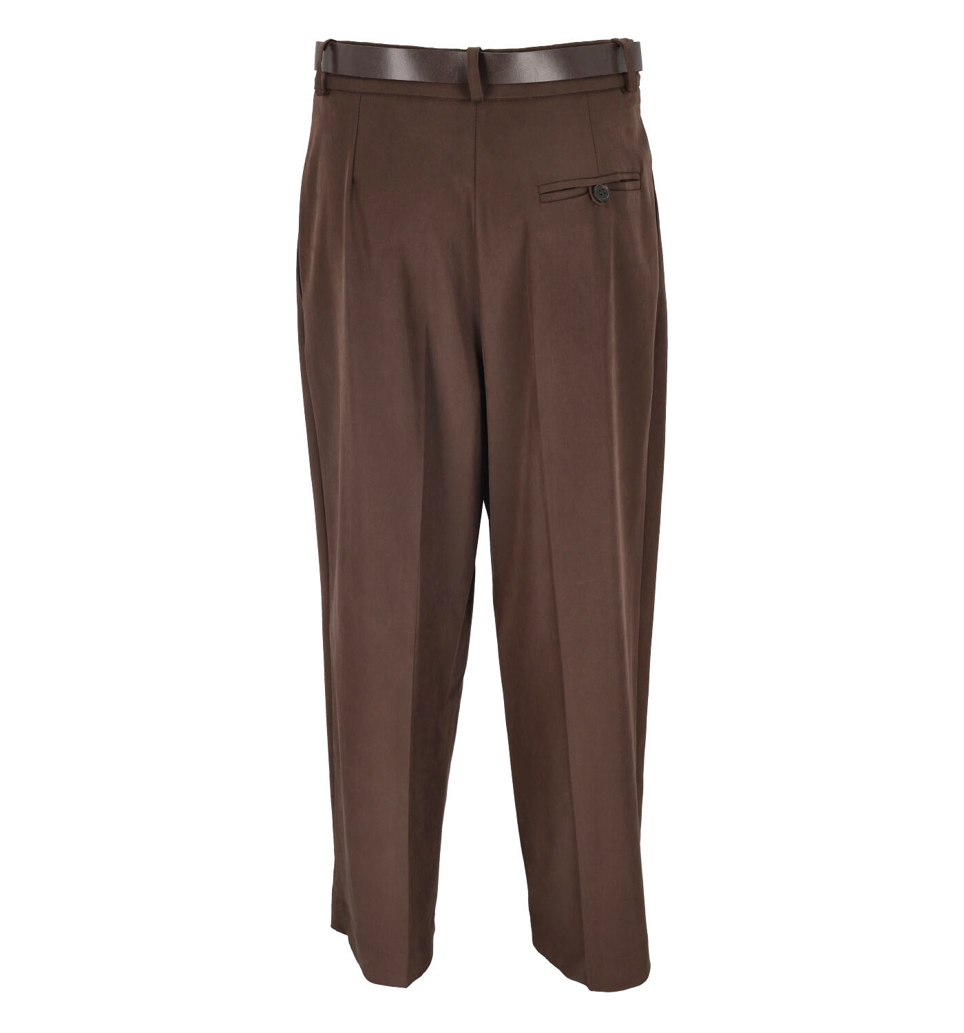 Pantalone con pinces e cintura in vita