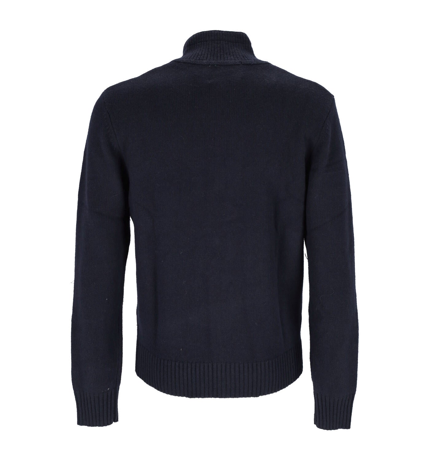 Cardigan collo alto con bottoni e zip