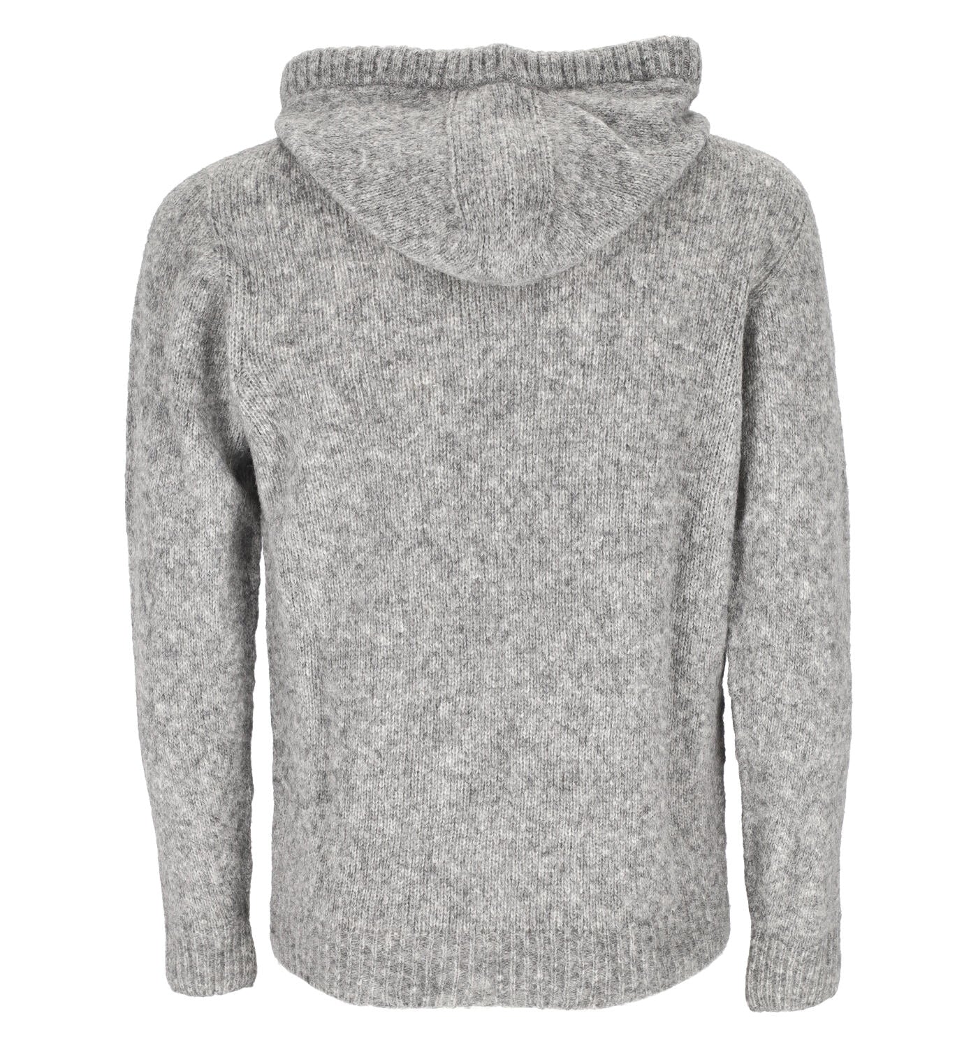 Felpa in lana con cappuccio