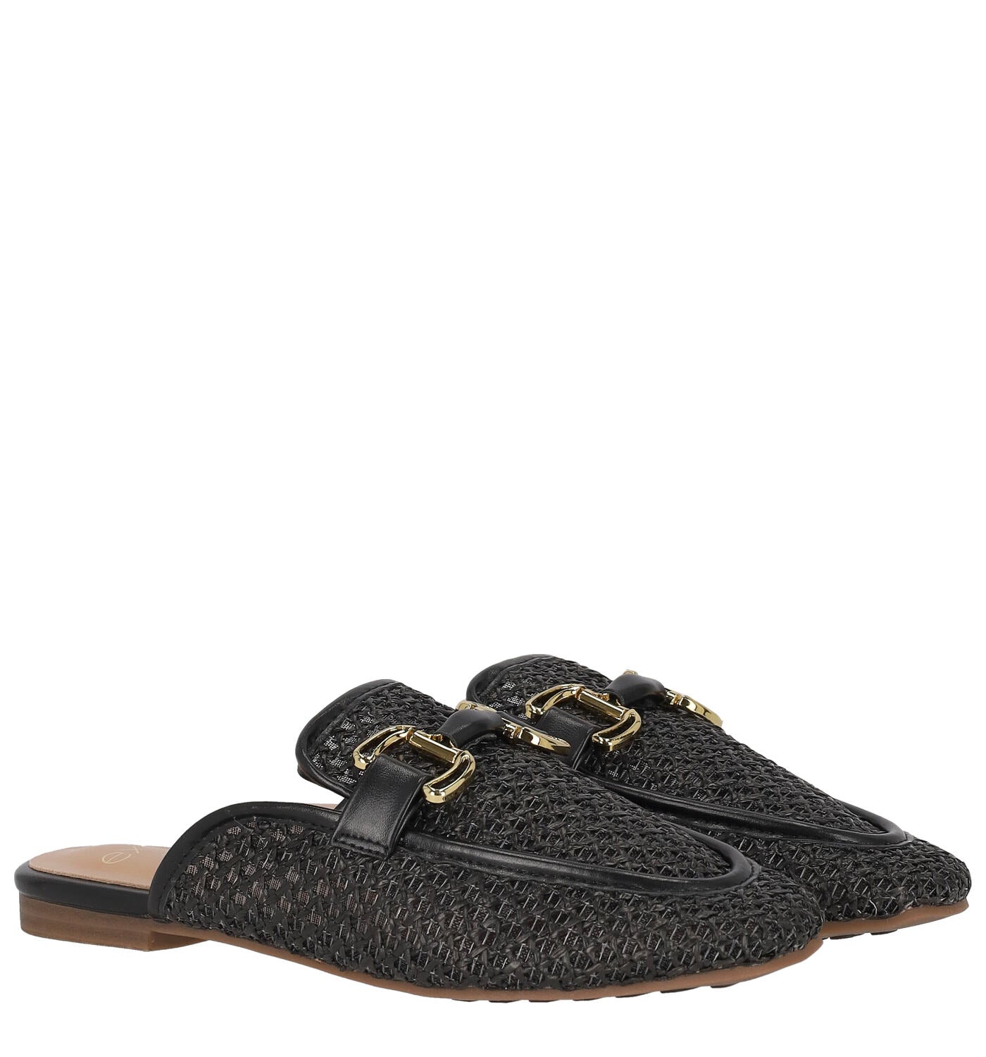 Sabot in rafia con morsetto