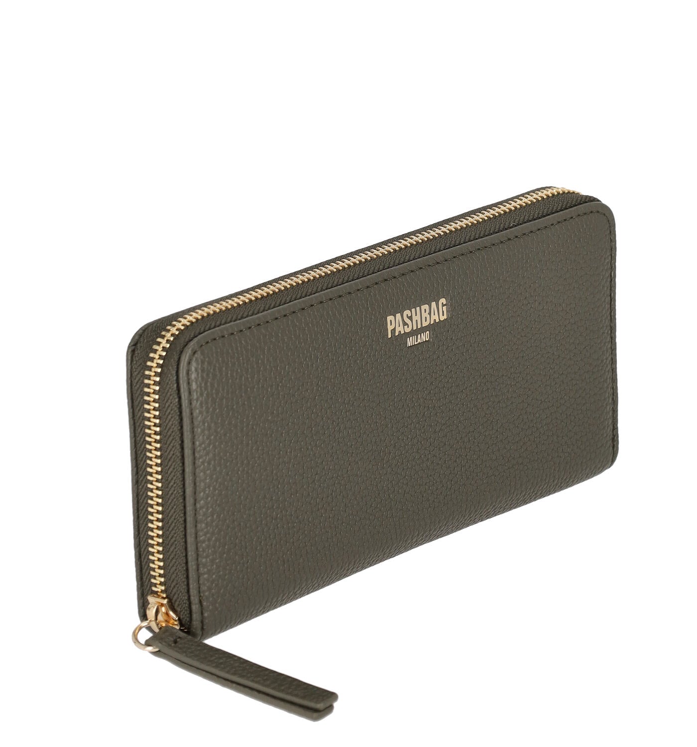 Portafoglio grande in pelle martellato con zip around