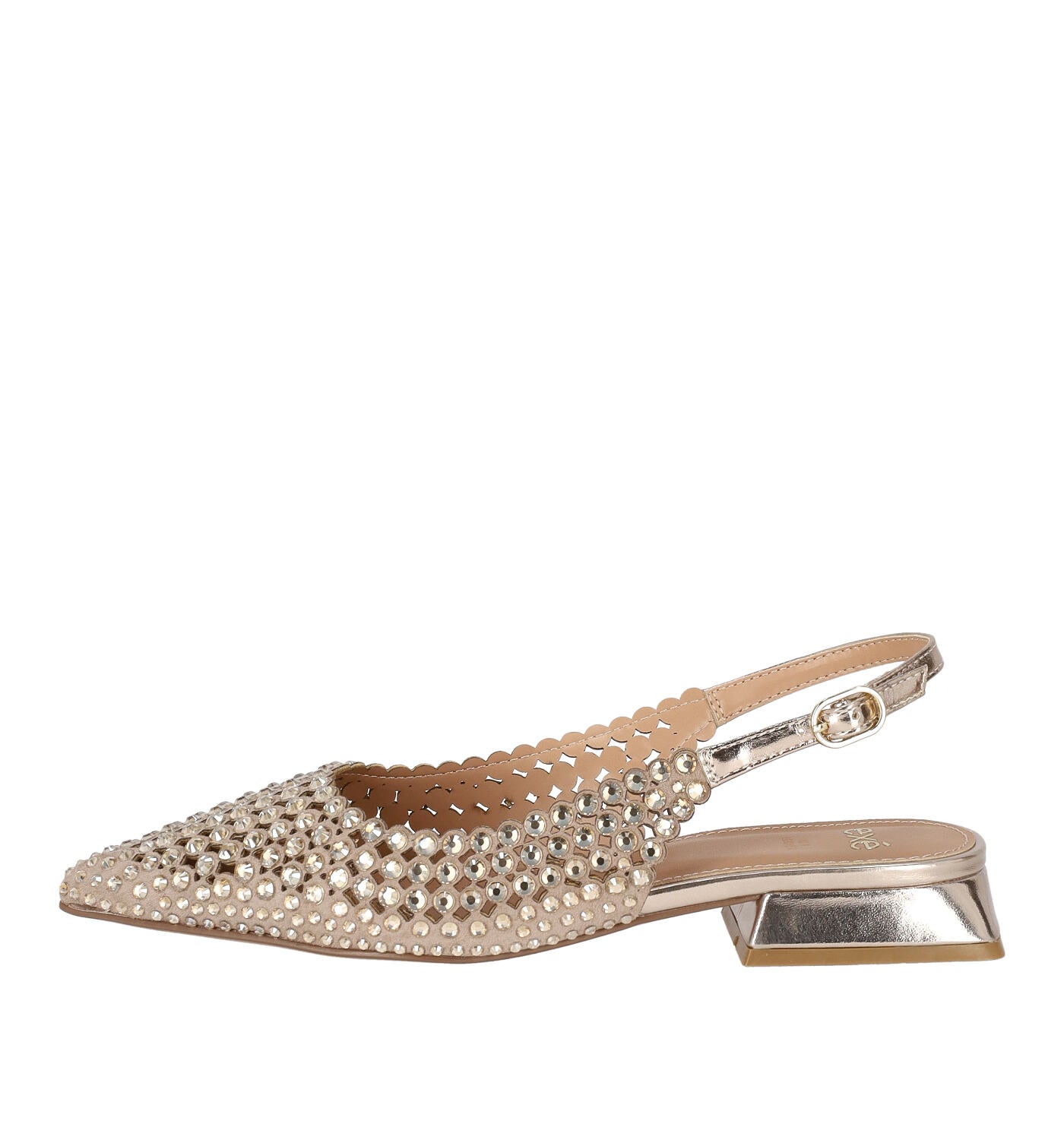 Chanel in camoscio con swarovski, tacco alto 2cm HILLARY