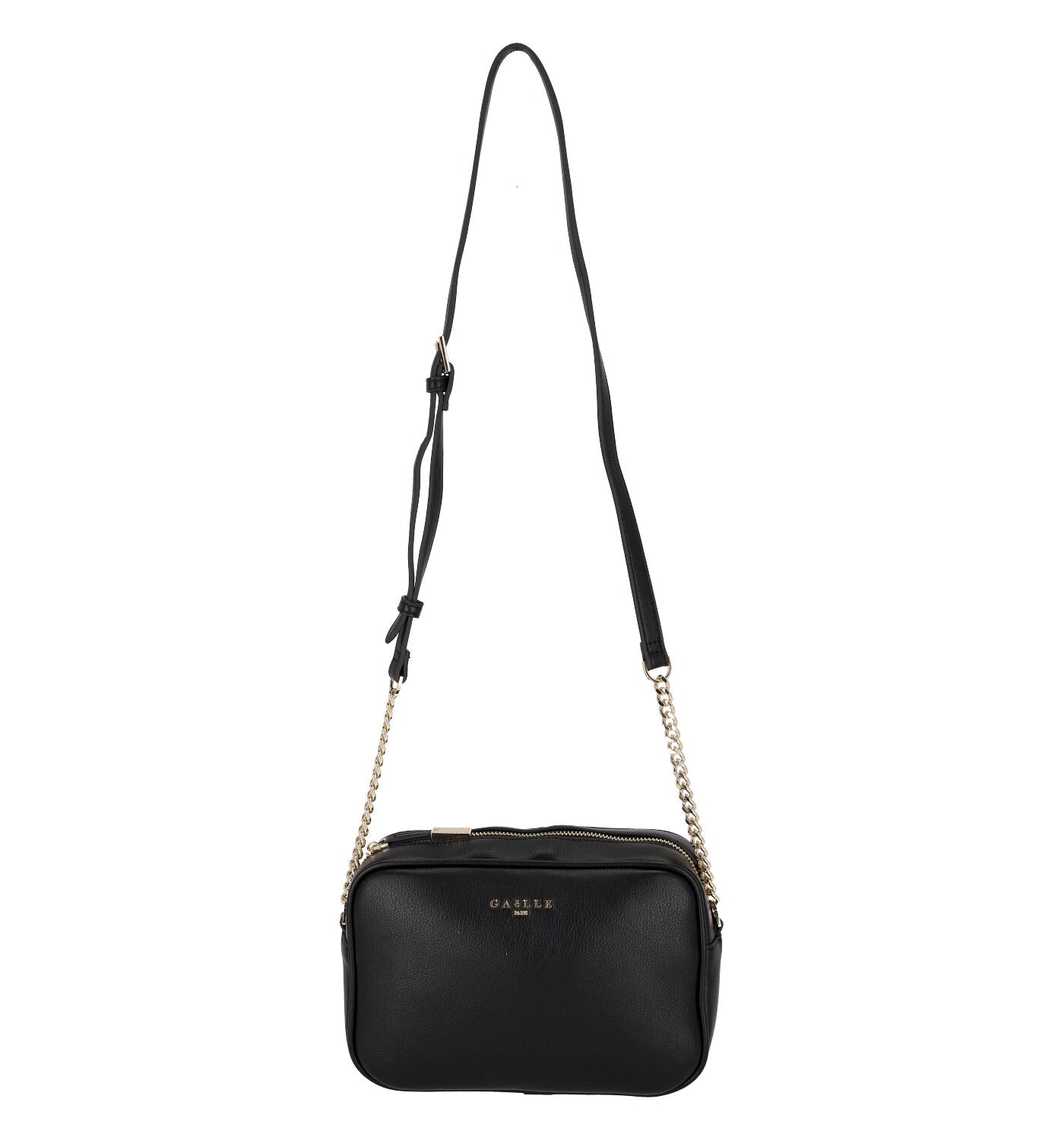 Borsa a tracolla con chiusura zip.