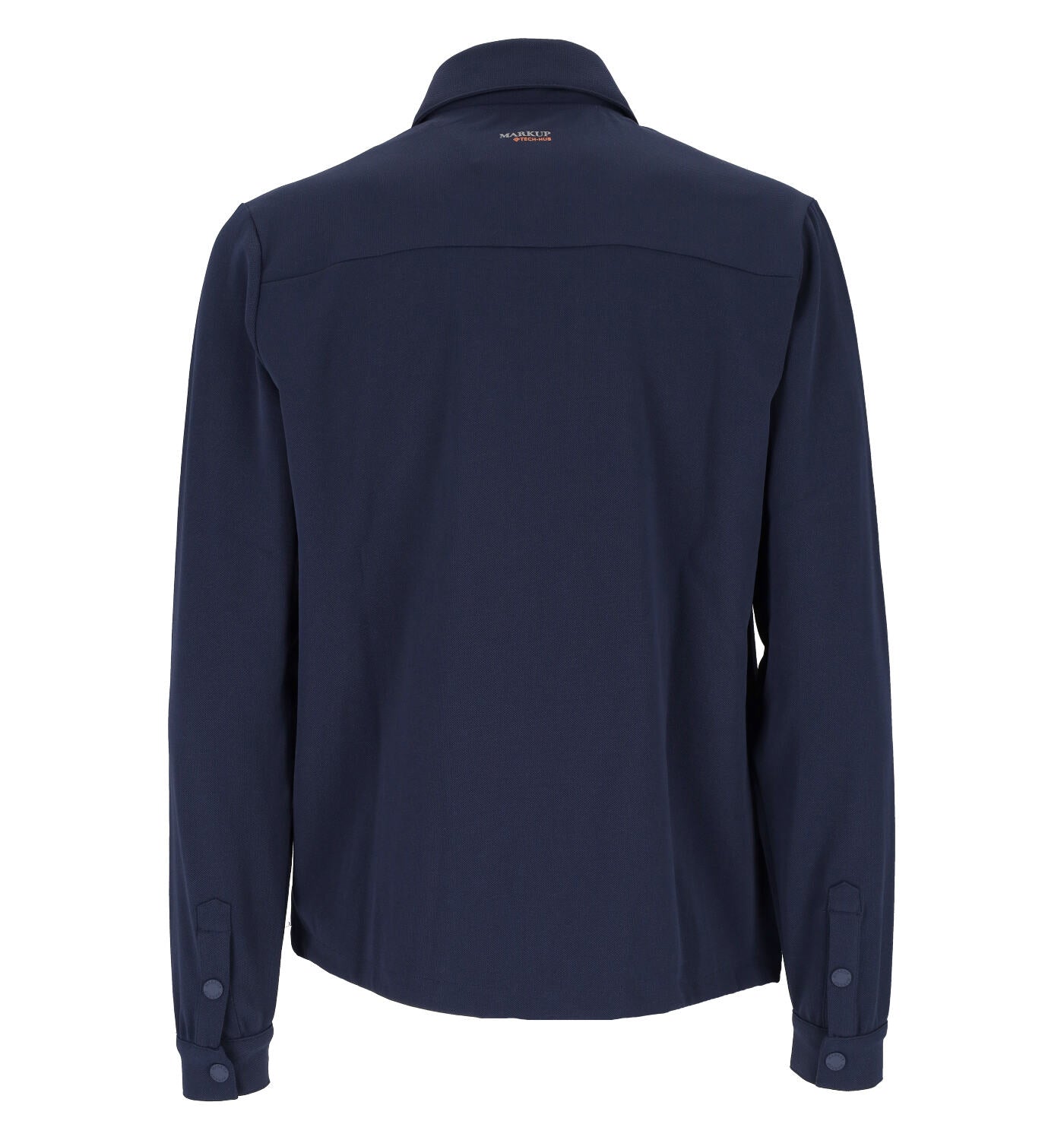 Overshirt in felpa piquet con zip