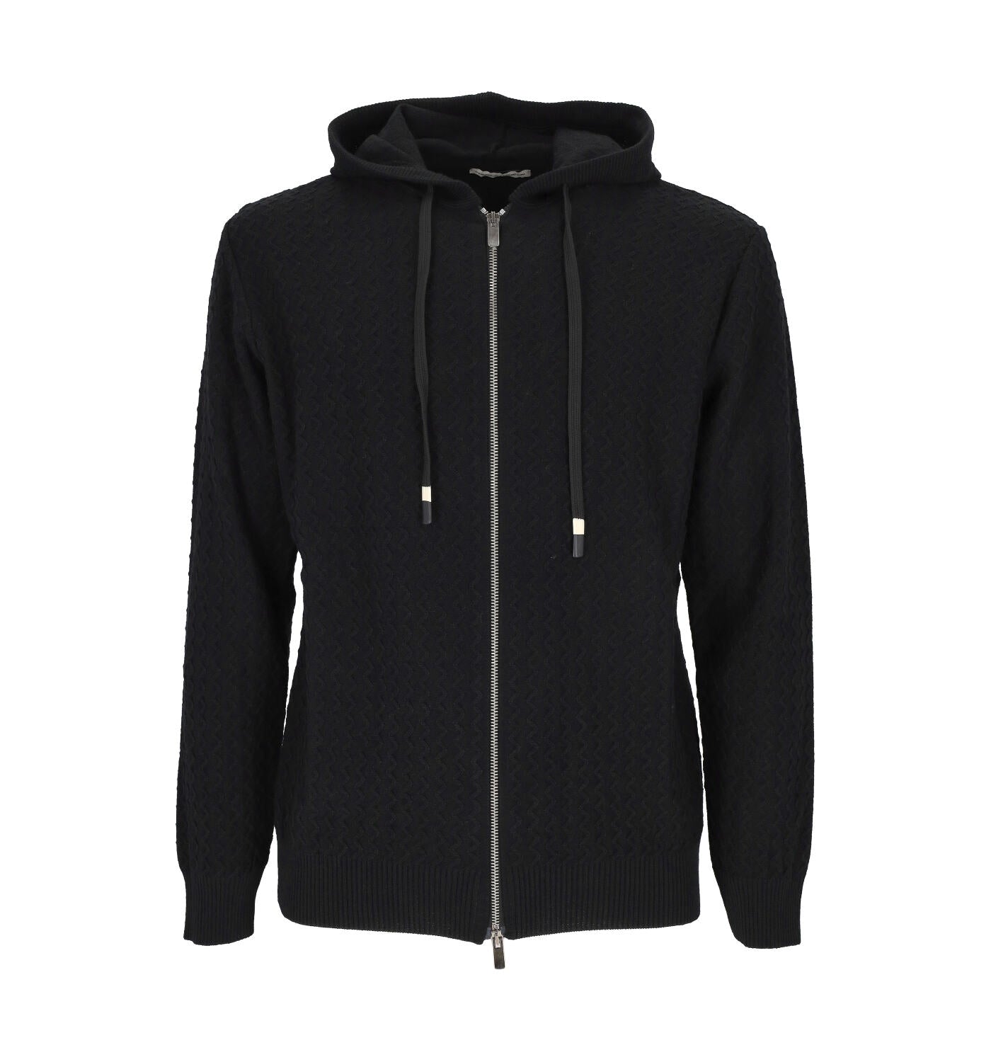 Maglia con zip e cappuccio