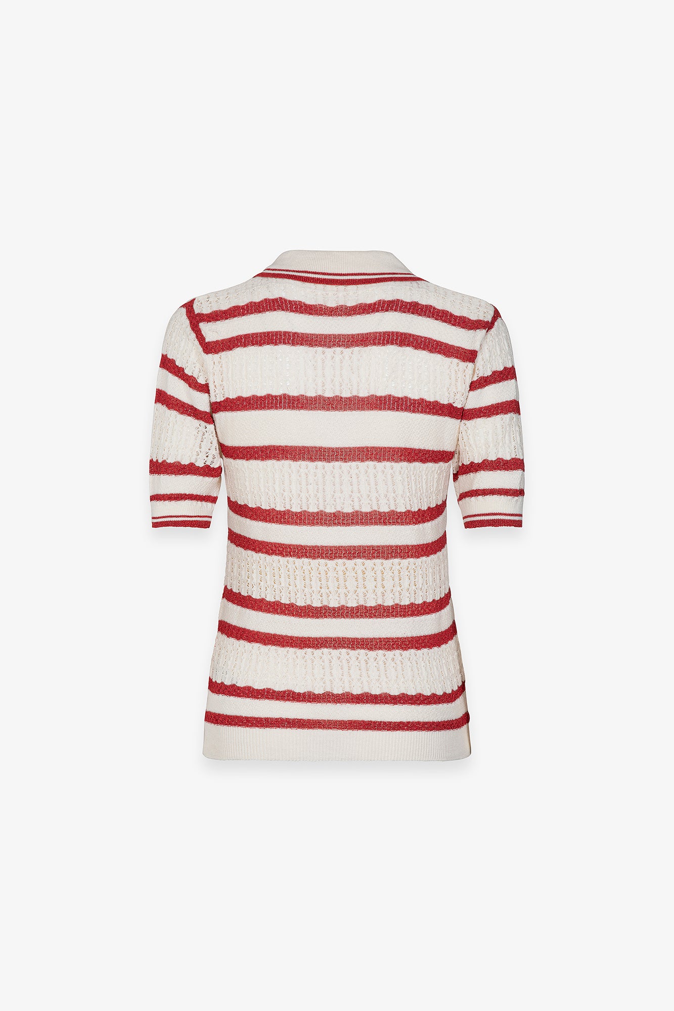 Polo mezza manica in maglia a righe