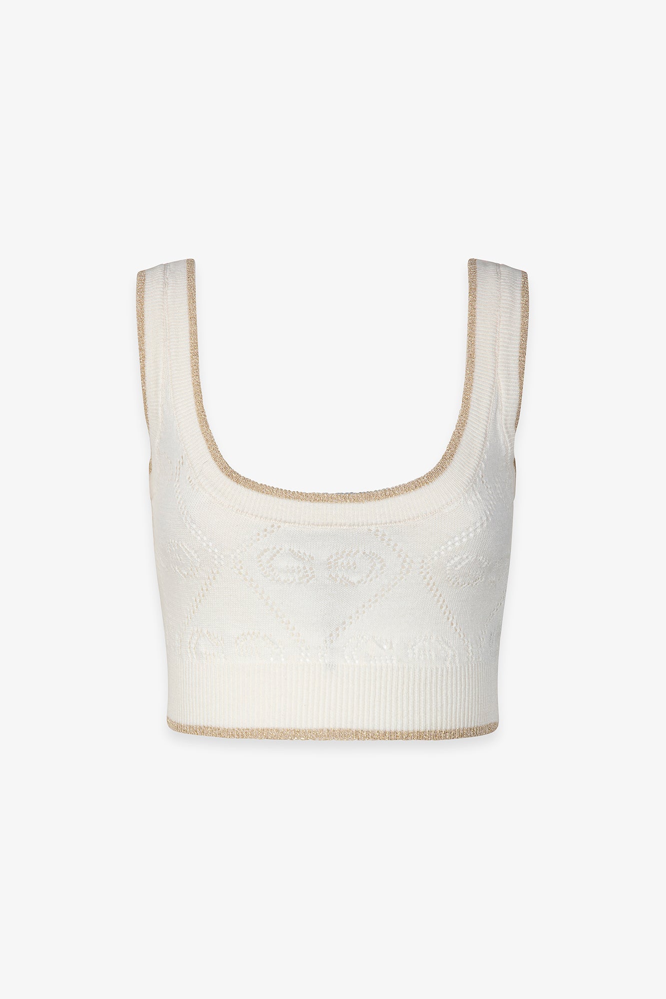 Top in maglia traforata
