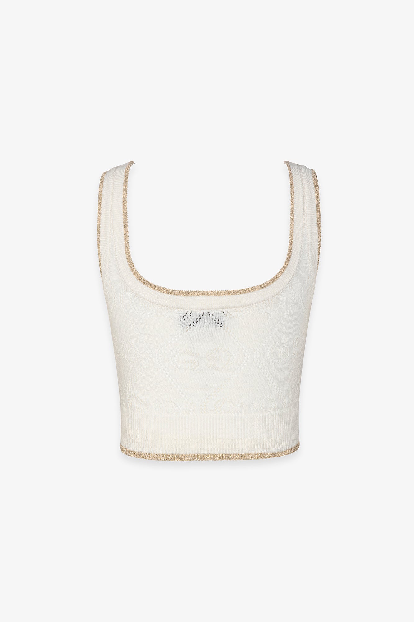 Top in maglia traforata
