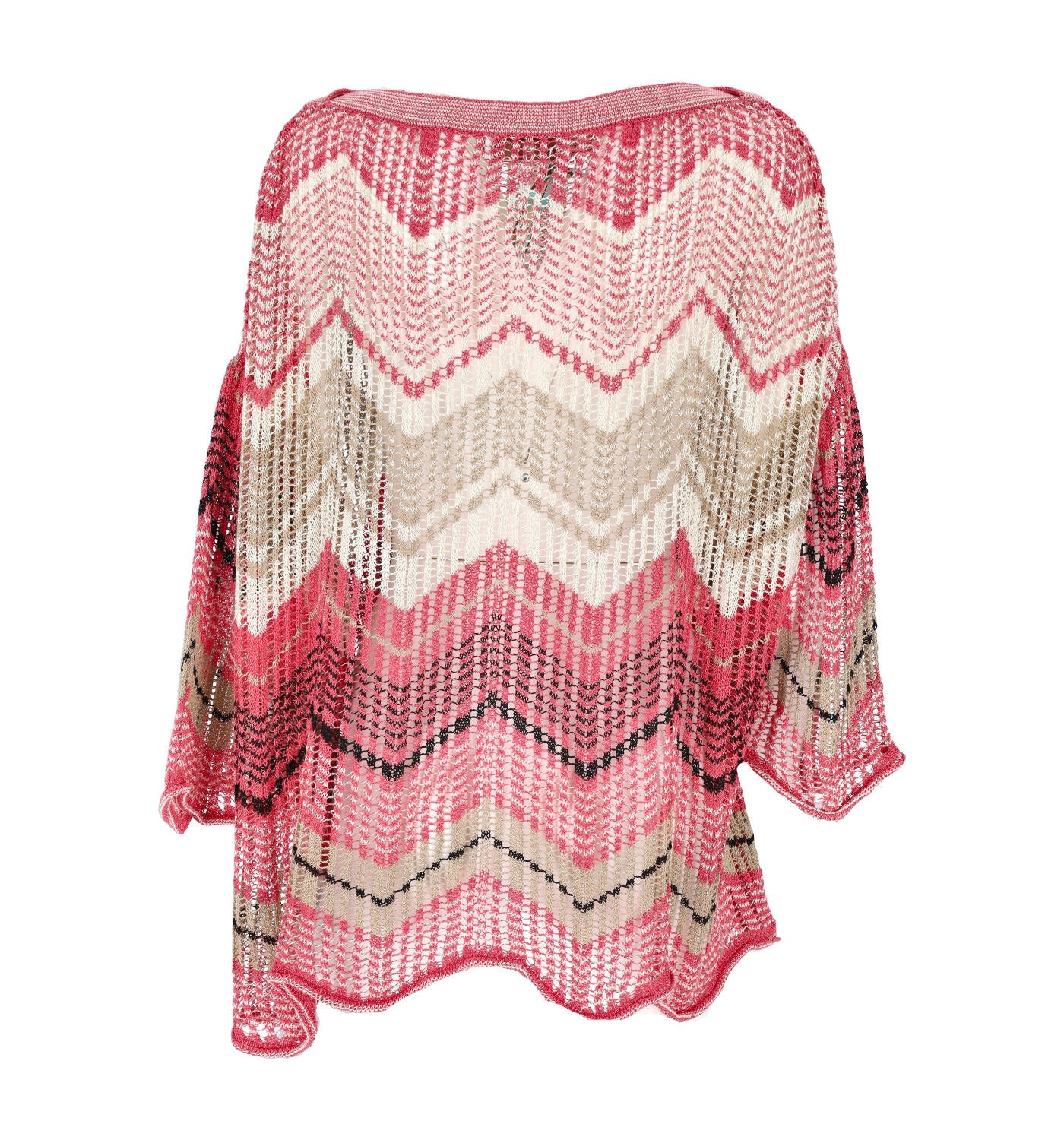 Maglia traforata in tessuto lurex