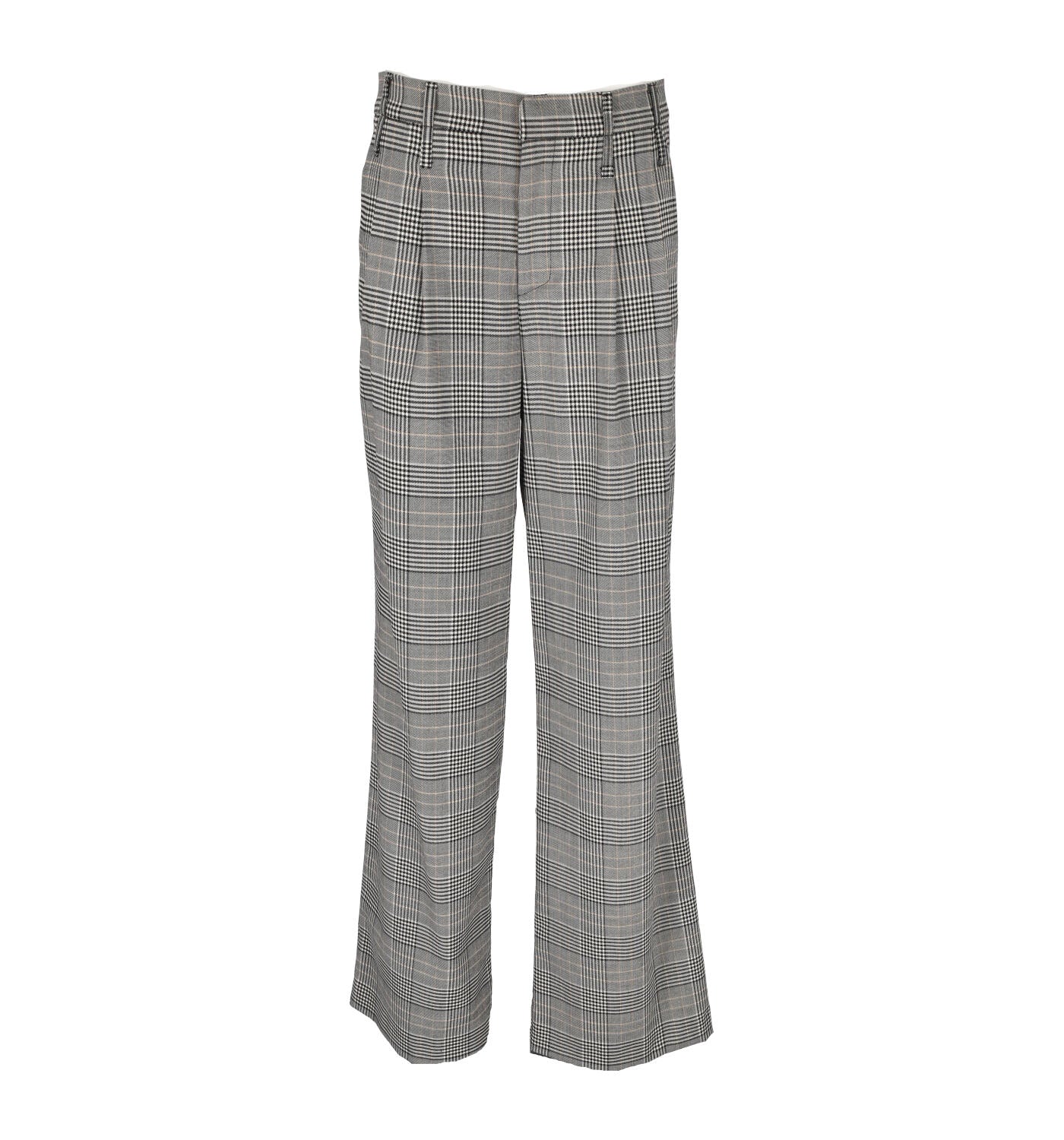 Pantalone palazzo con fantasia quadri