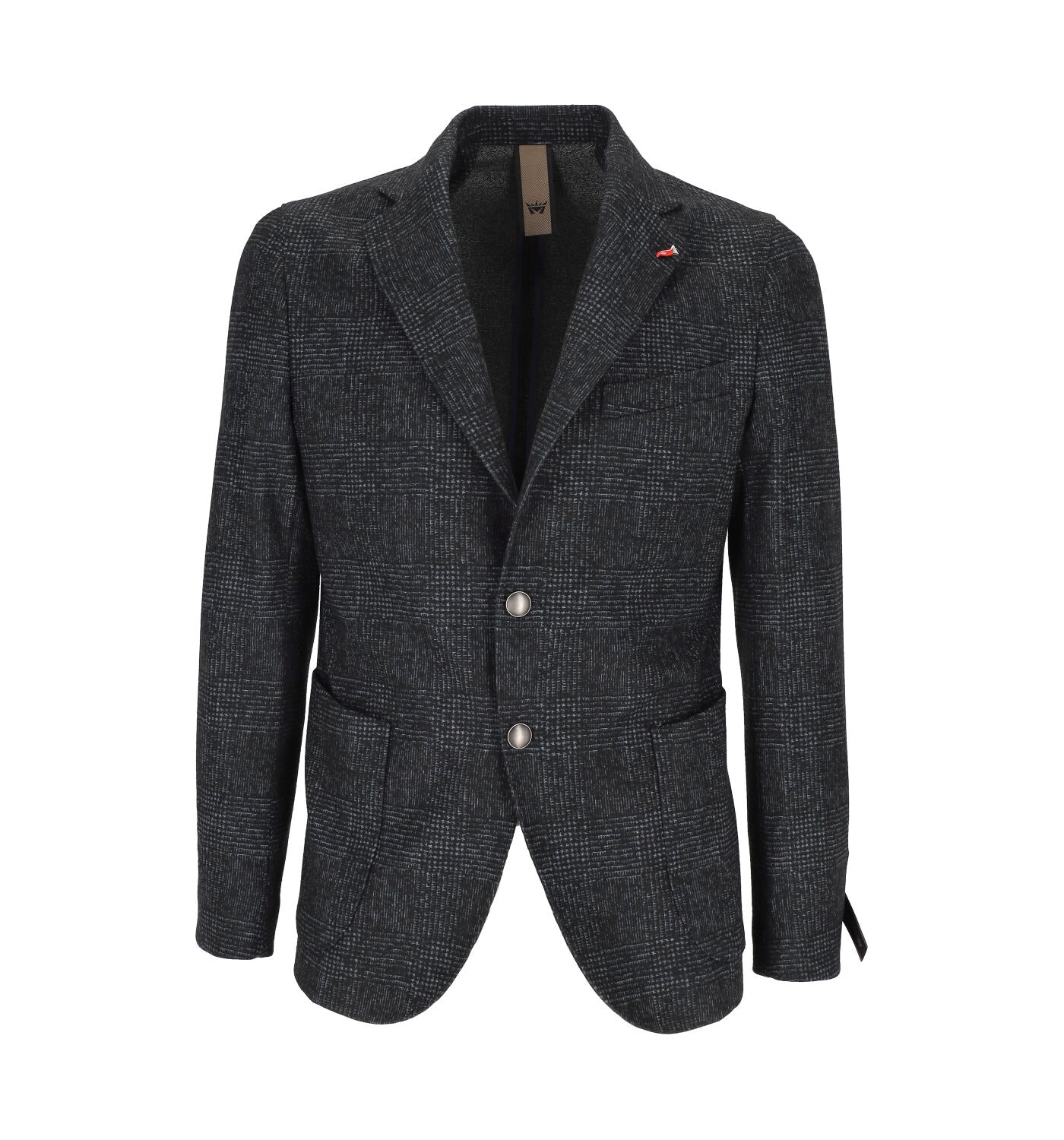 Giacca in jersey con fantasia check , drop 7