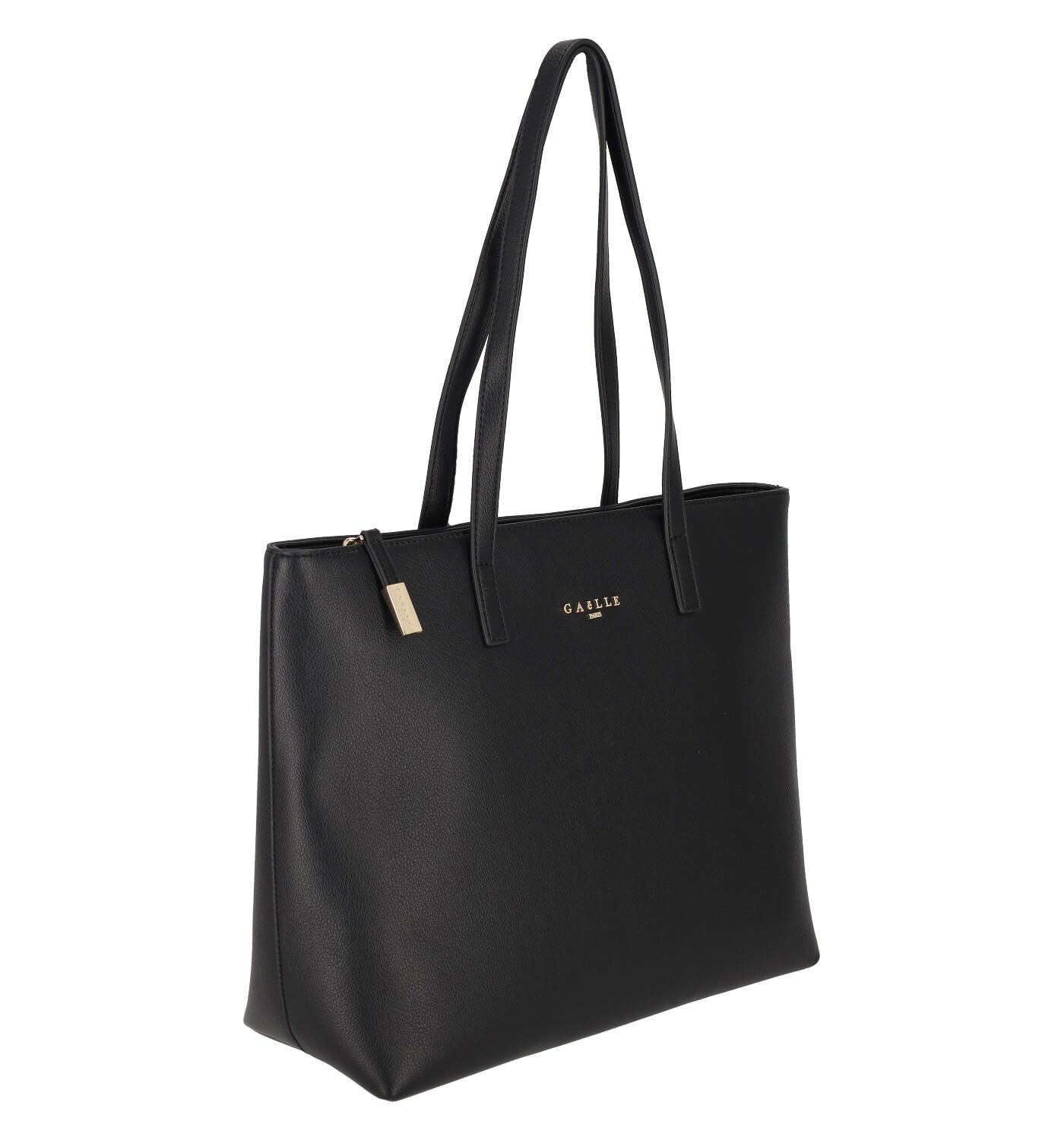 Borsa Shopping media con manici lunghi e chiusura zip.