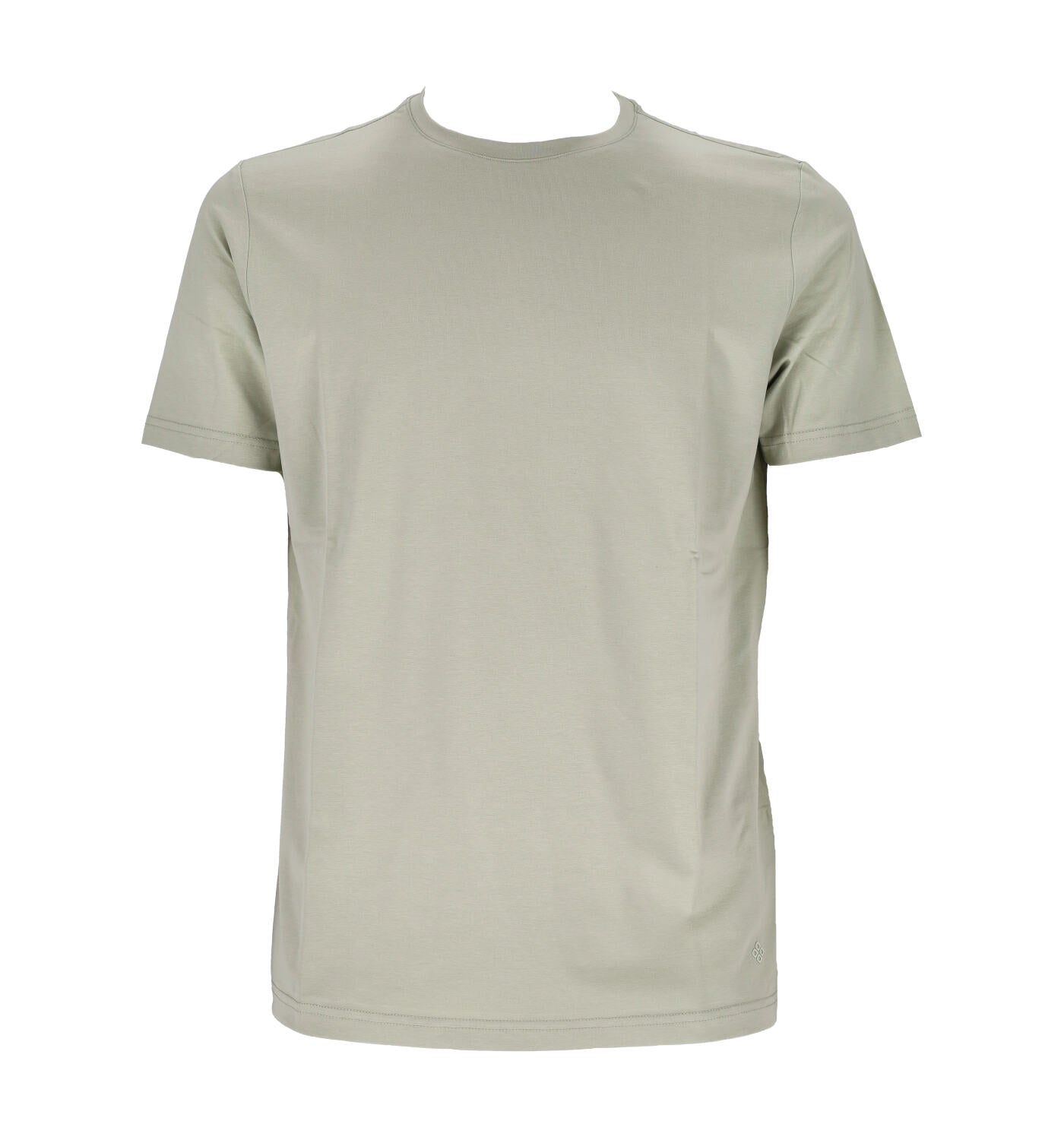 T-shirt mezza manica in cotone fiammato mercerizzato