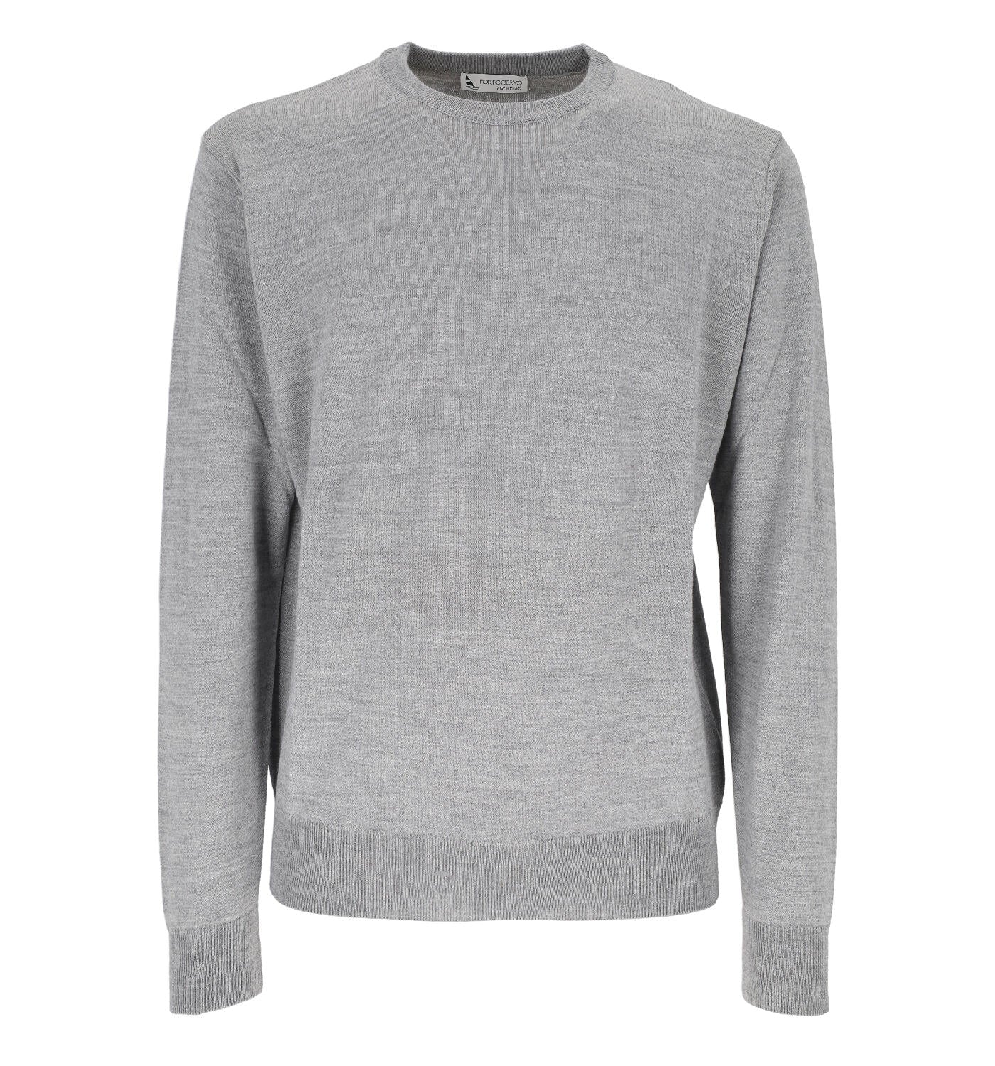 Maglia paricollo in lana merinos