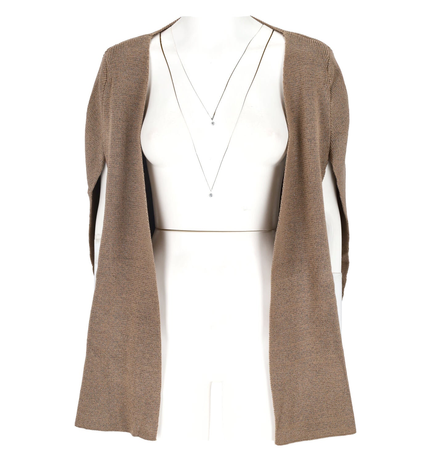 Cardigan a kimono in tessuto lurex