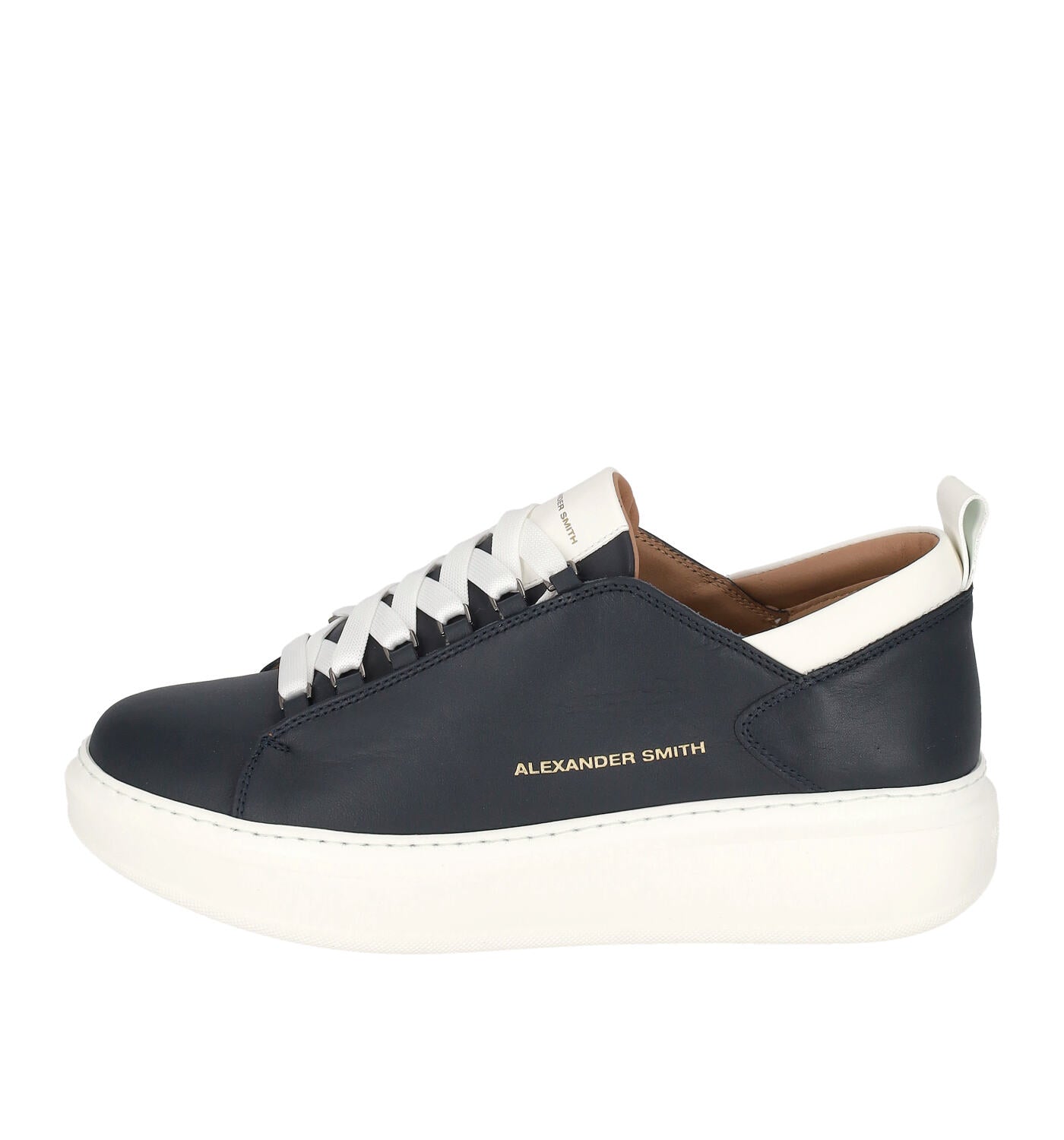 Wembley sneakers in pelle con riporti bianchi