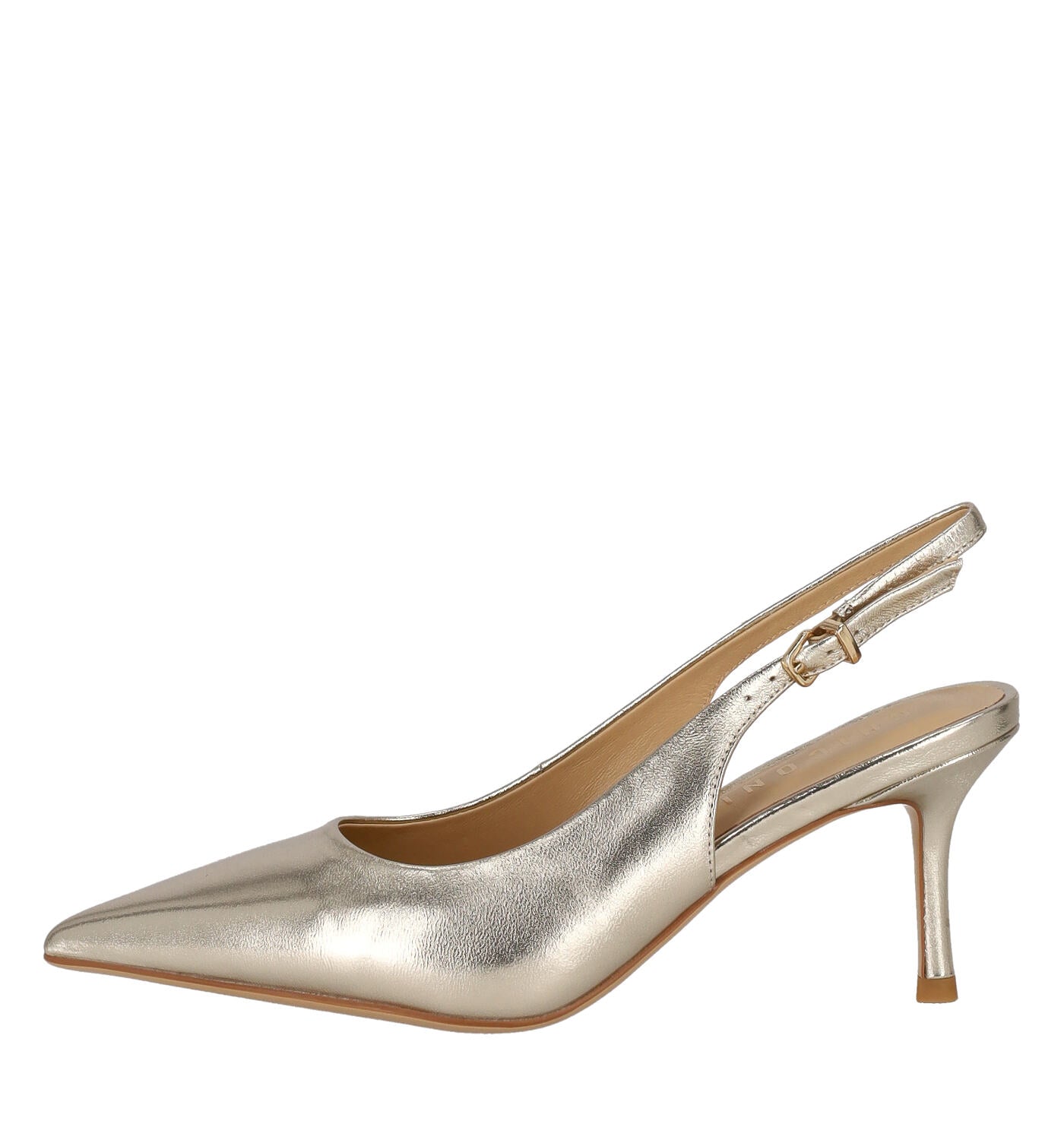 Chanel in pelle laminata, tacco alto 8 cm