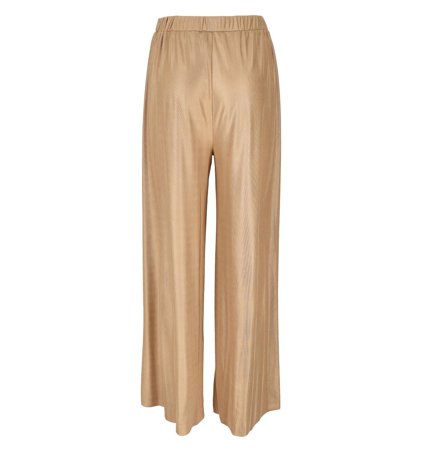 Pantalone a palazzo in maglina lucida