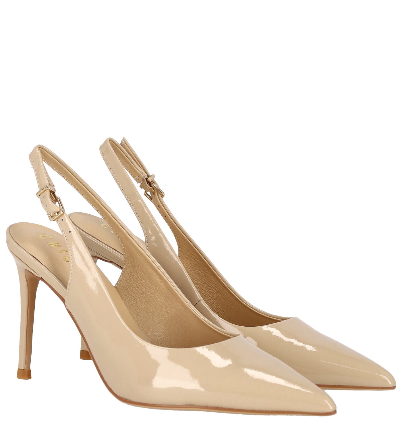 Chanel in vernice, tacco alto 9 cm