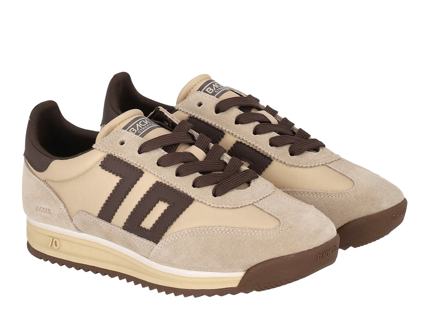 Sneakers in pelle e camoscio ,suola in gomma.