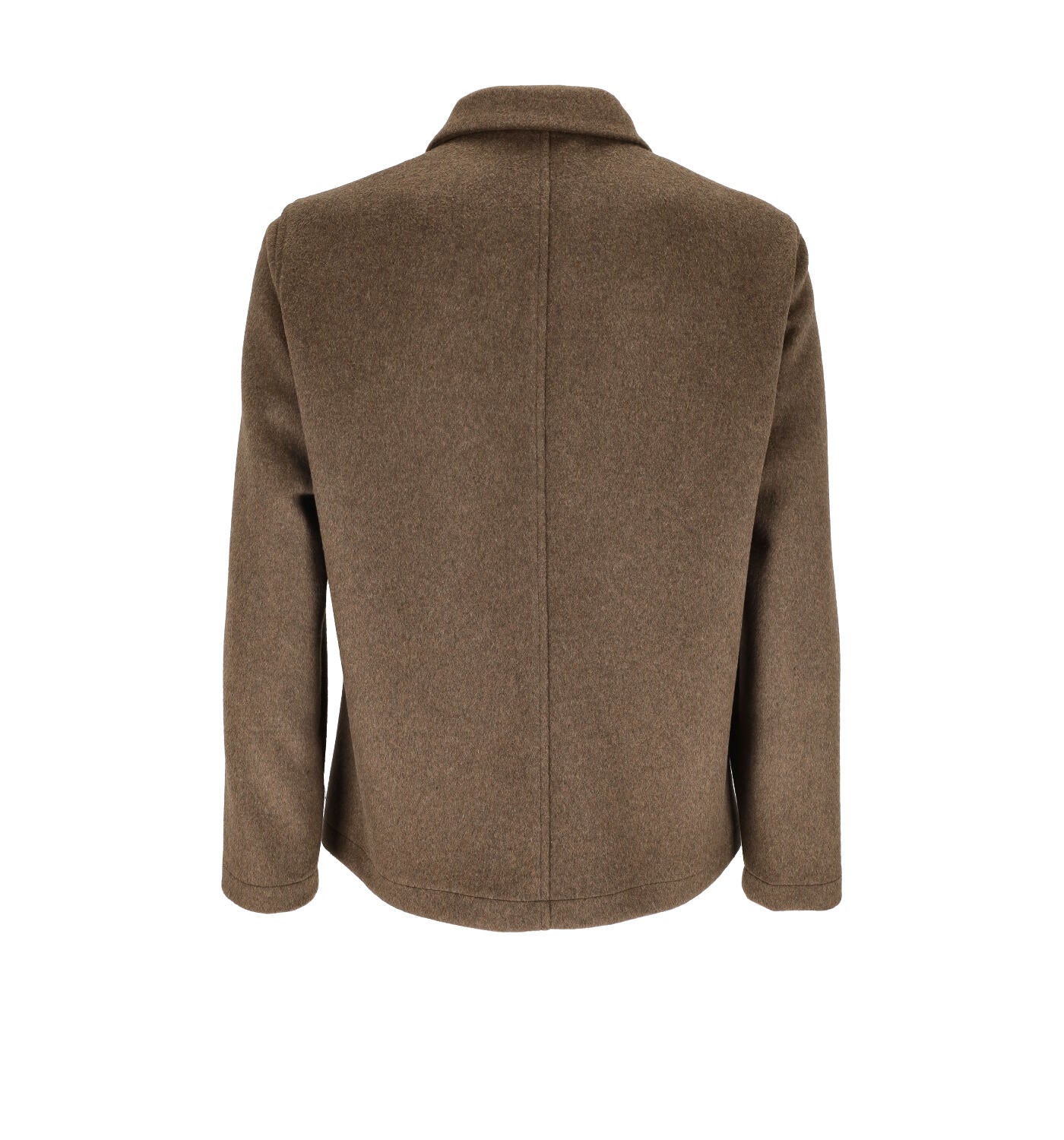 Giacca con zip over teddy tabacco