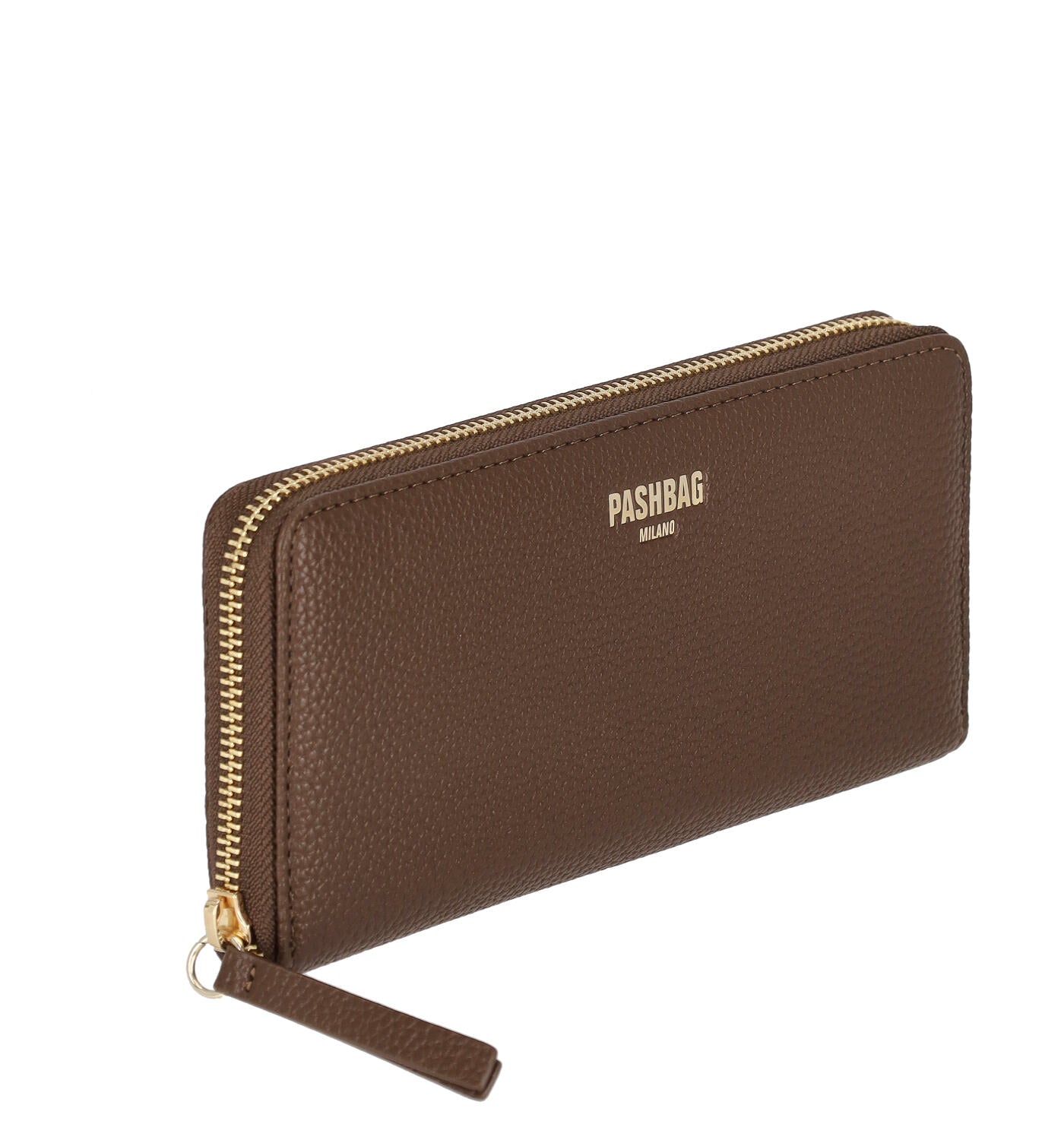 Portafoglio grande in pelle martellato con zip around