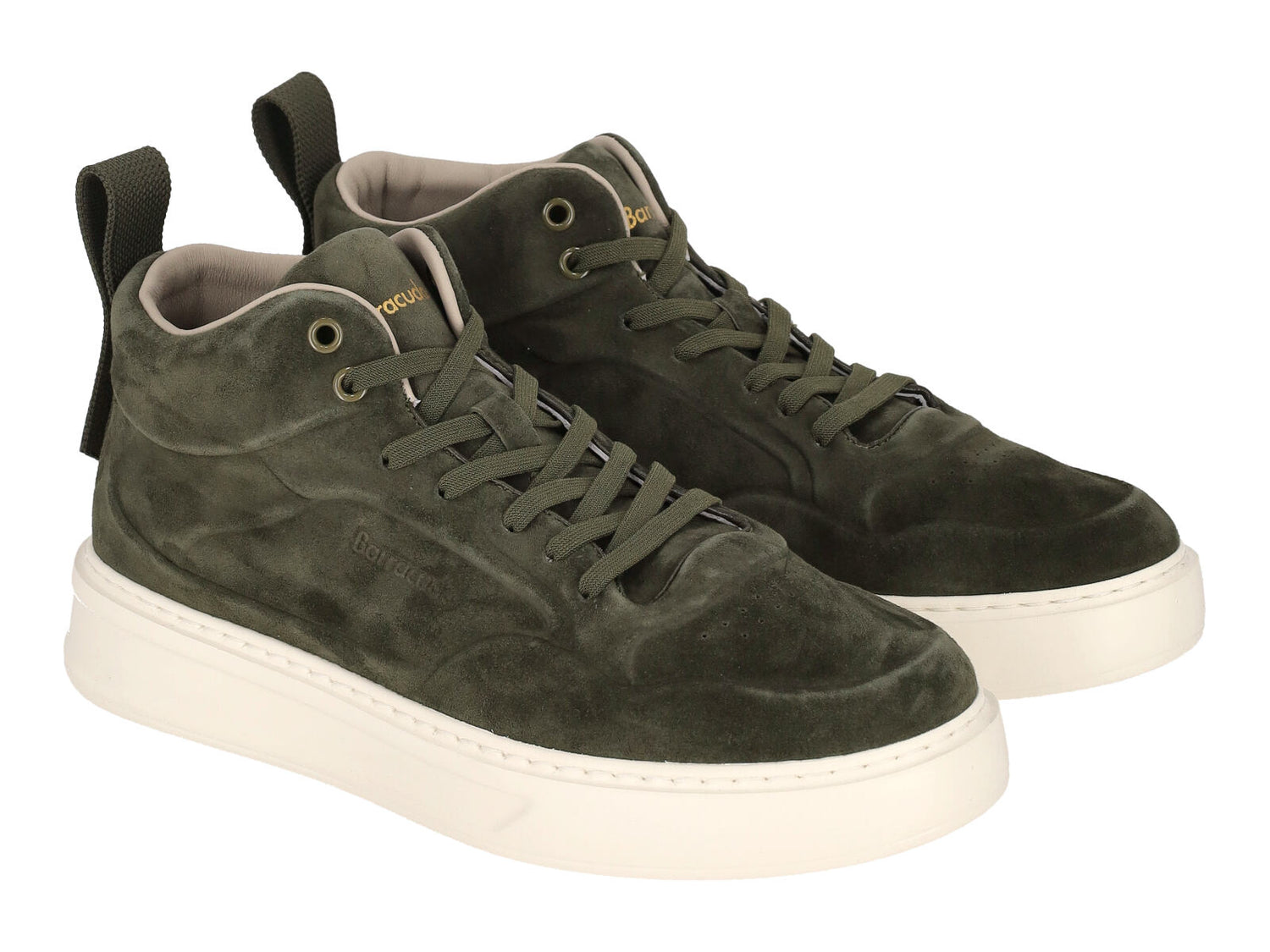 Polacchino in camoscio con fondo in gomma.