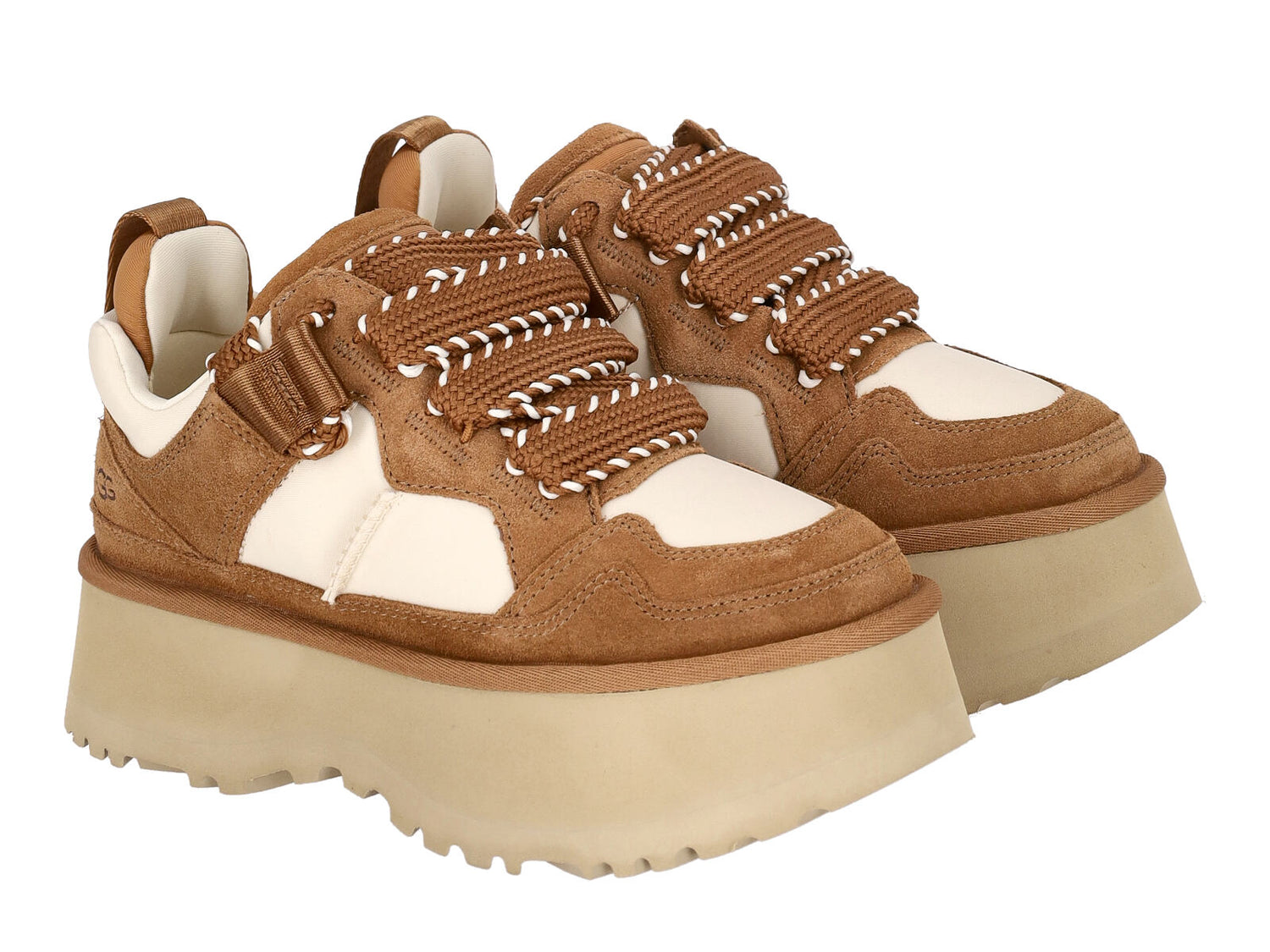 Sneakers Astromel platform in camoscio e nylon , suola in gomma.