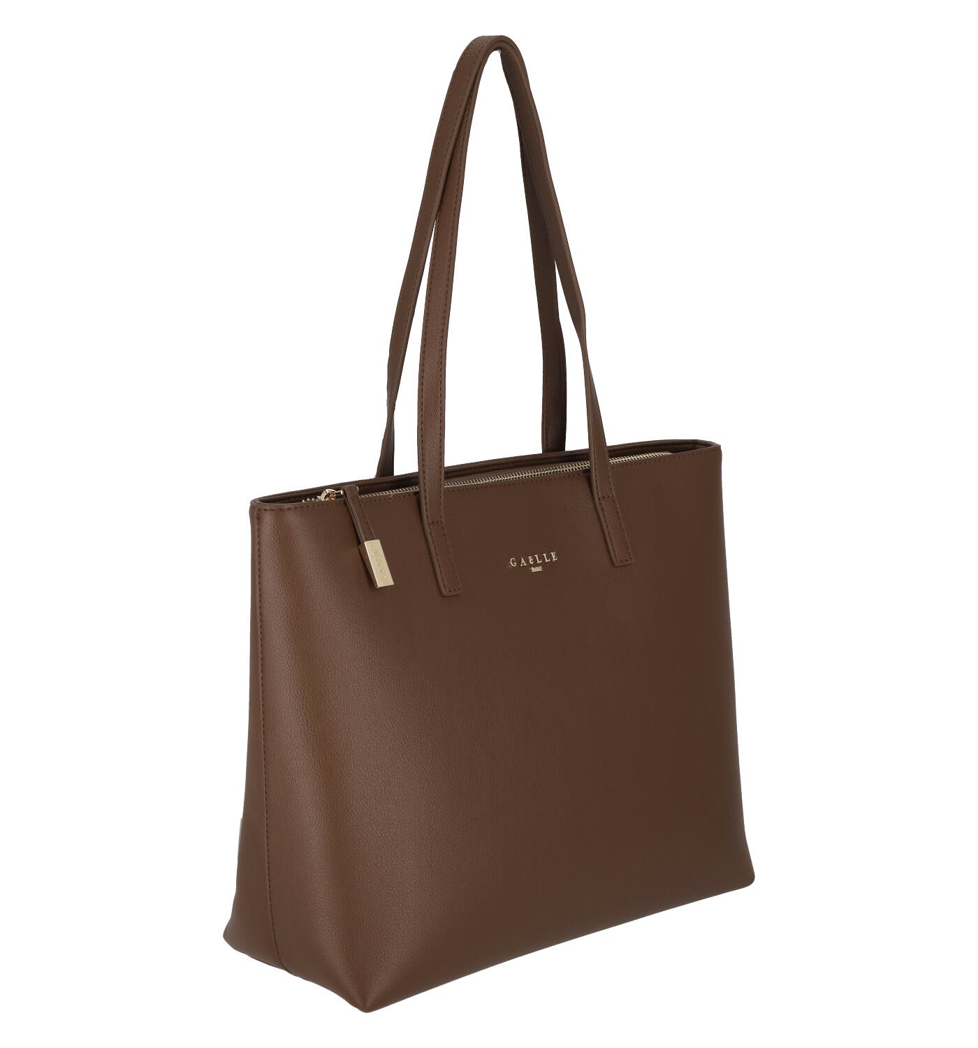 Borsa Shopping media con manici lunghi e chiusura zip