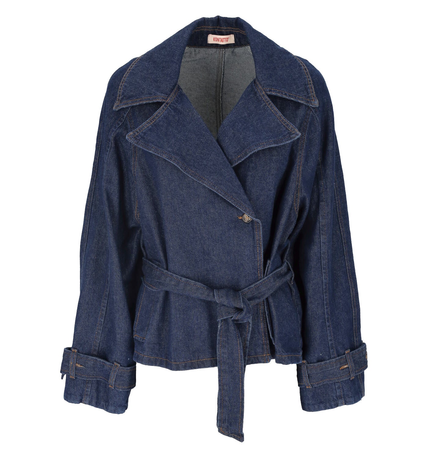 Giacca in jeans con cintura