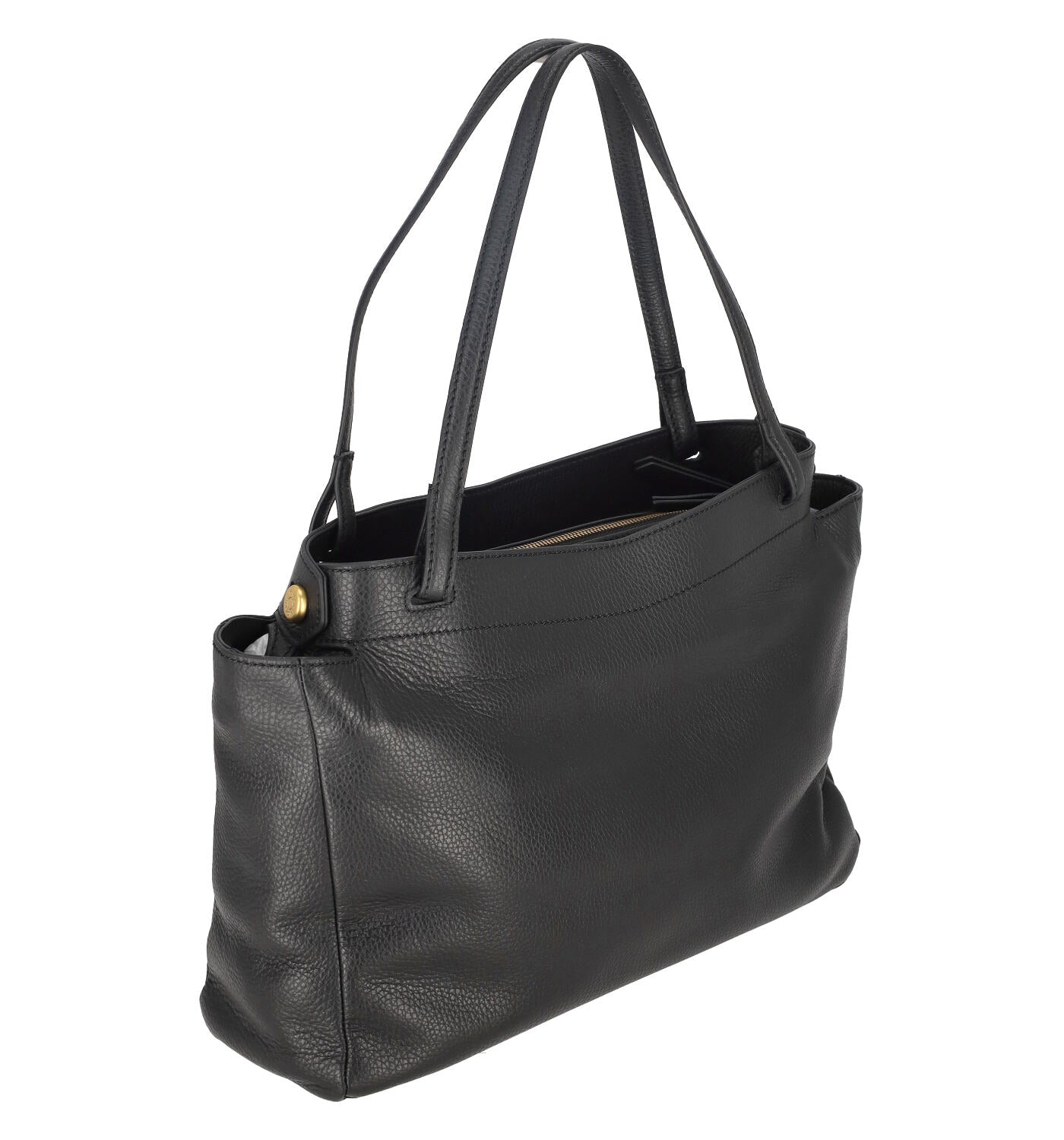 Borsa shopping con chiusura a zip