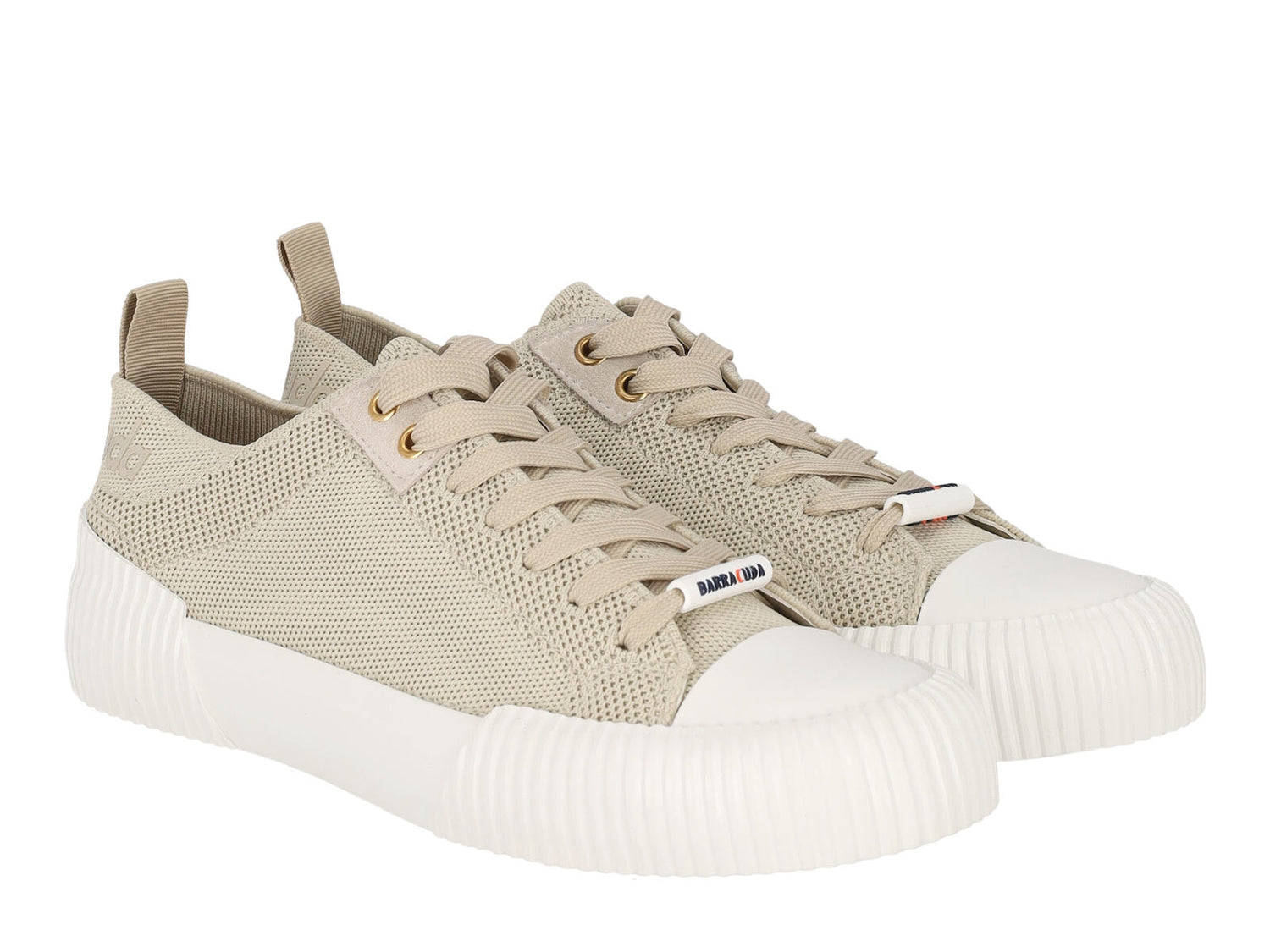 Sneakers in tessuto con suola in gomma
