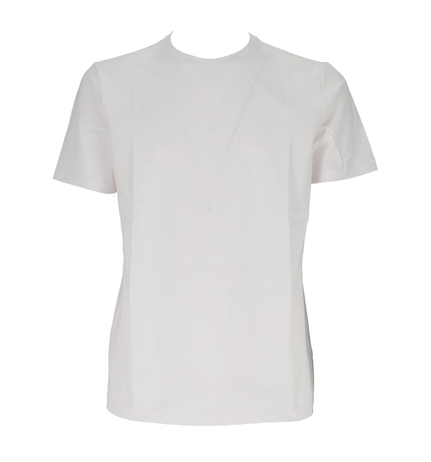 T-shirt mezza manica in cotone fiammato mercerizzato