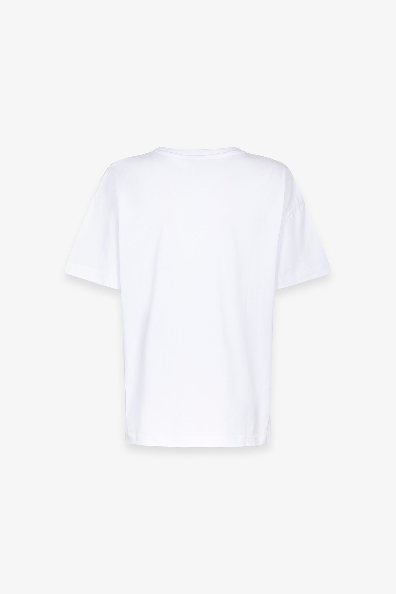 T-shirt mezza manica con logo traforato