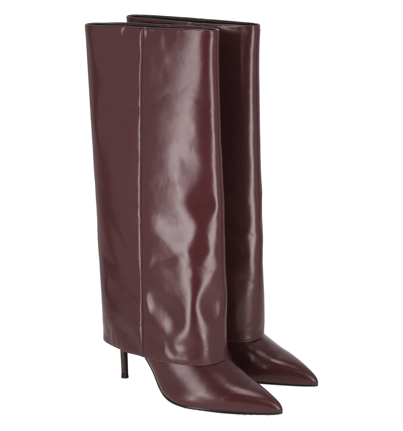 Stivale con risvolto , tacco sottile altezza 9 cm