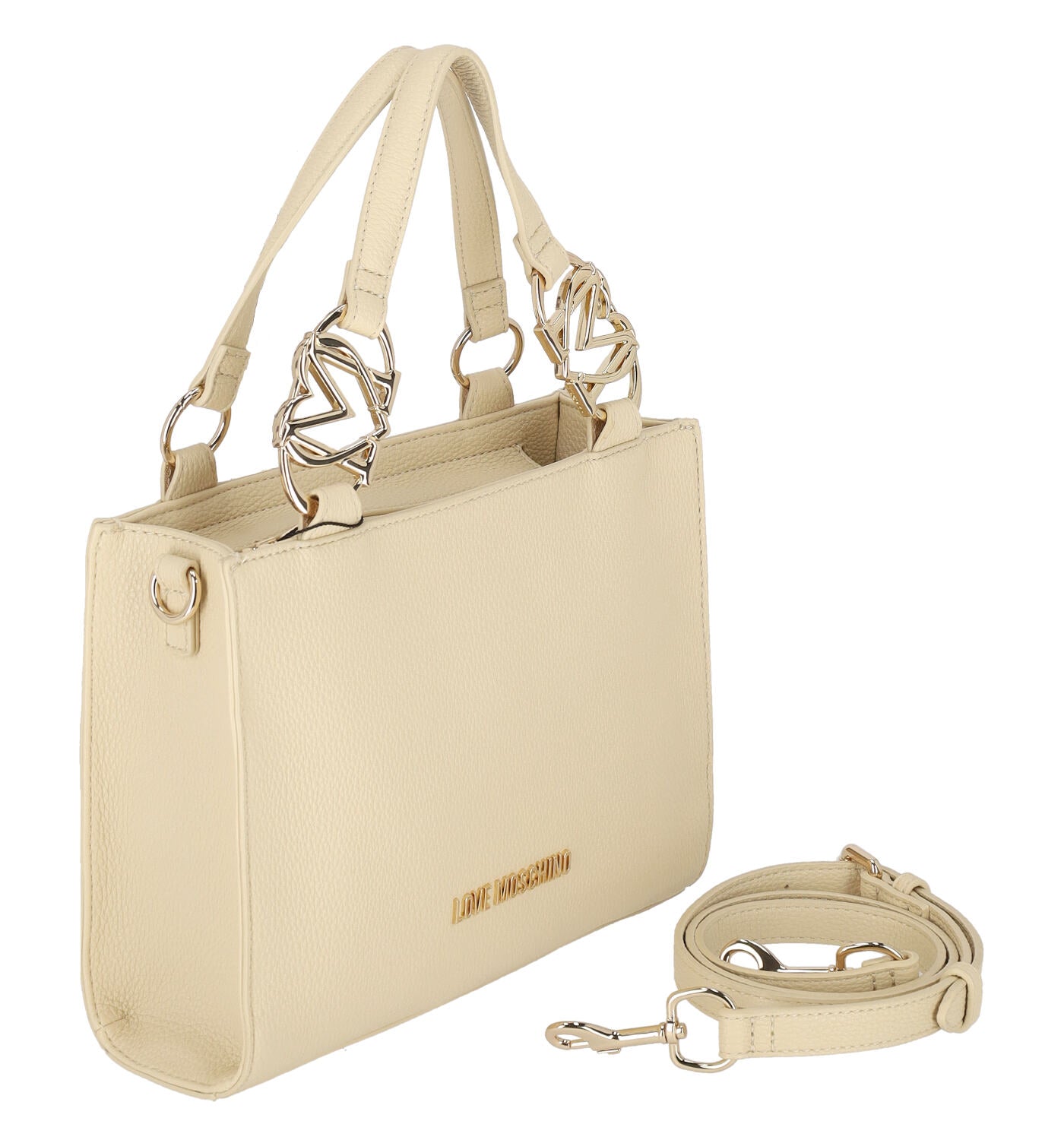 Borsa shopping bottalata piccola a mano con chiusura a zip e tracolla regolabile