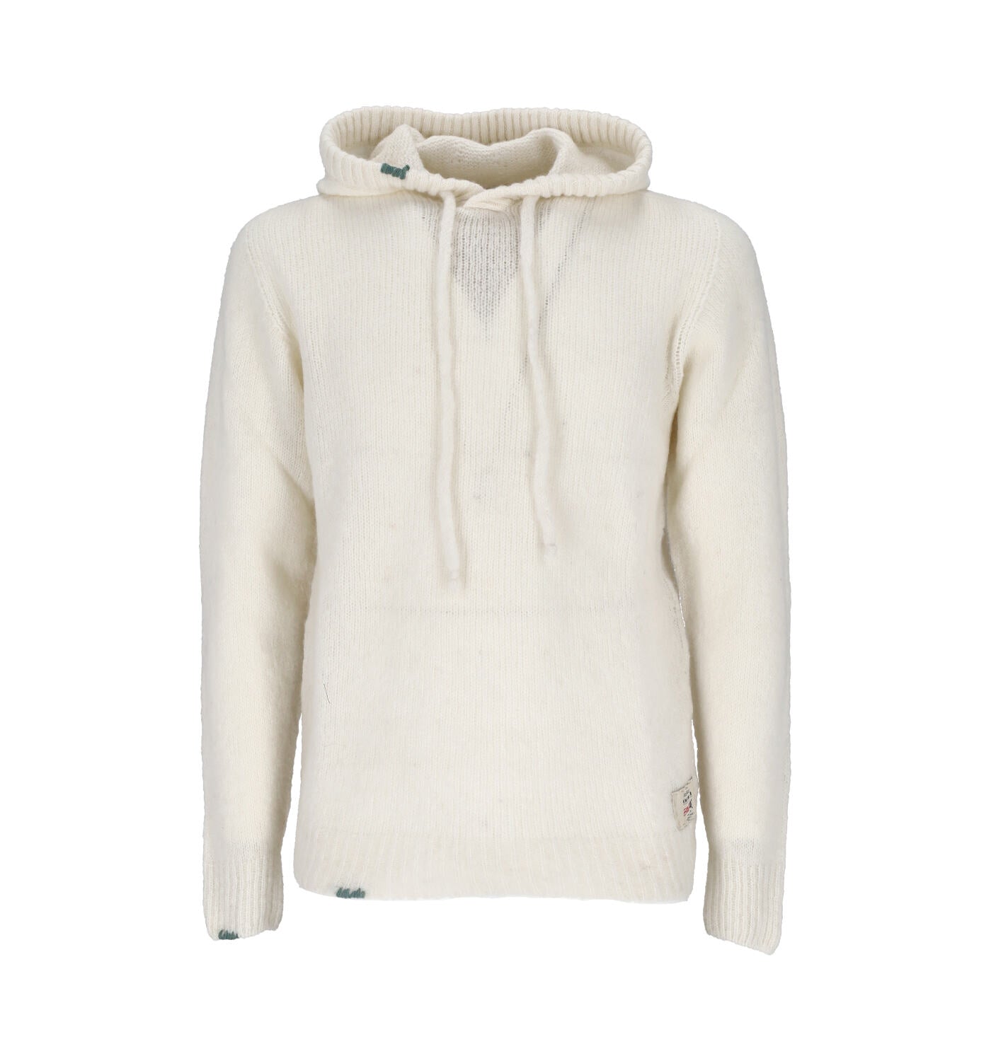 Felpa in lana con cappuccio