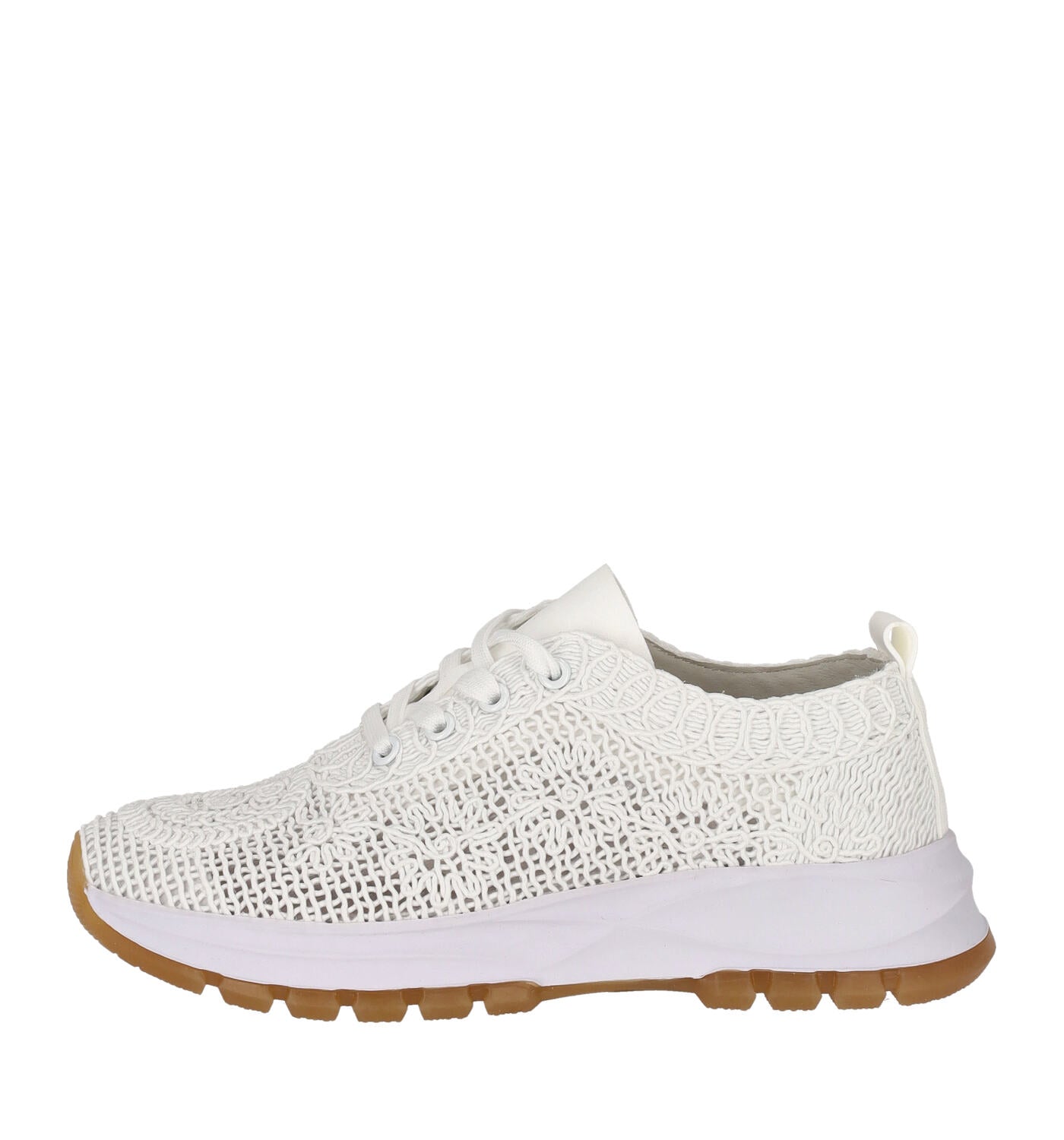 Sneakers in tessuto intrecciato